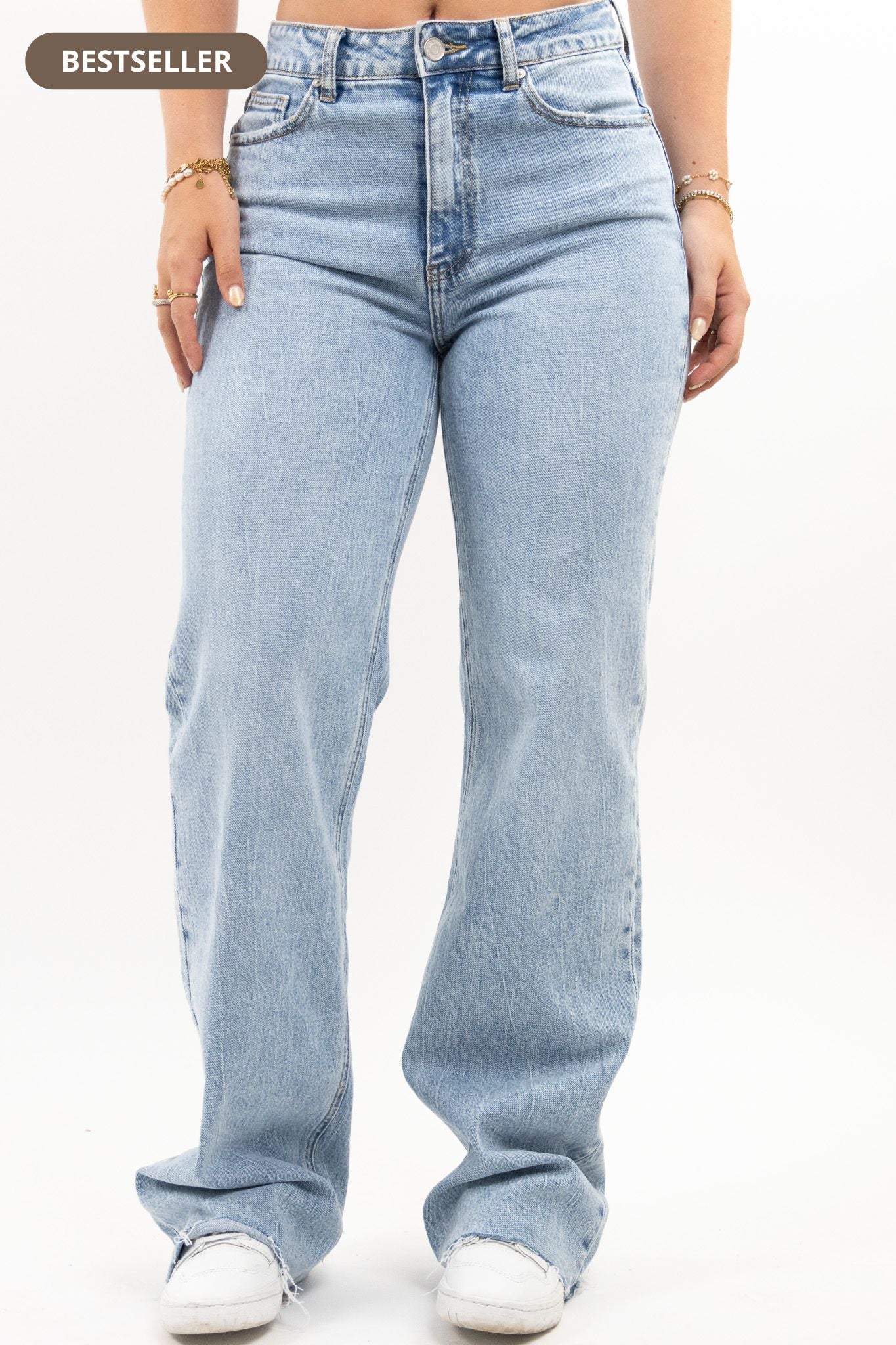 Leah wide leg jeans - stretch