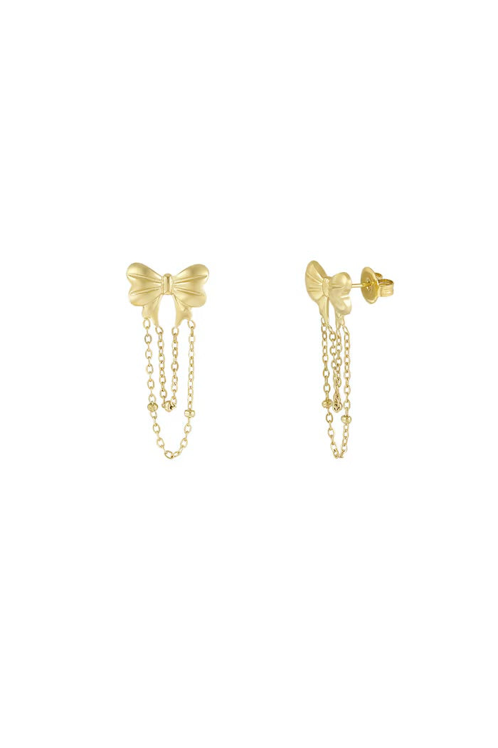 Playful bow earrings