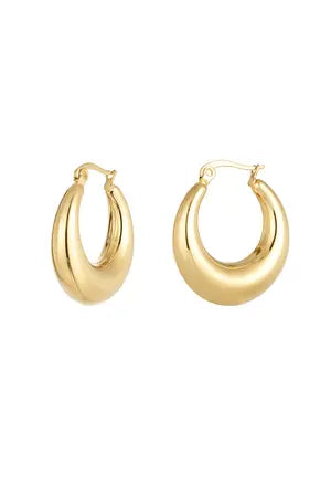 Classy round earrings