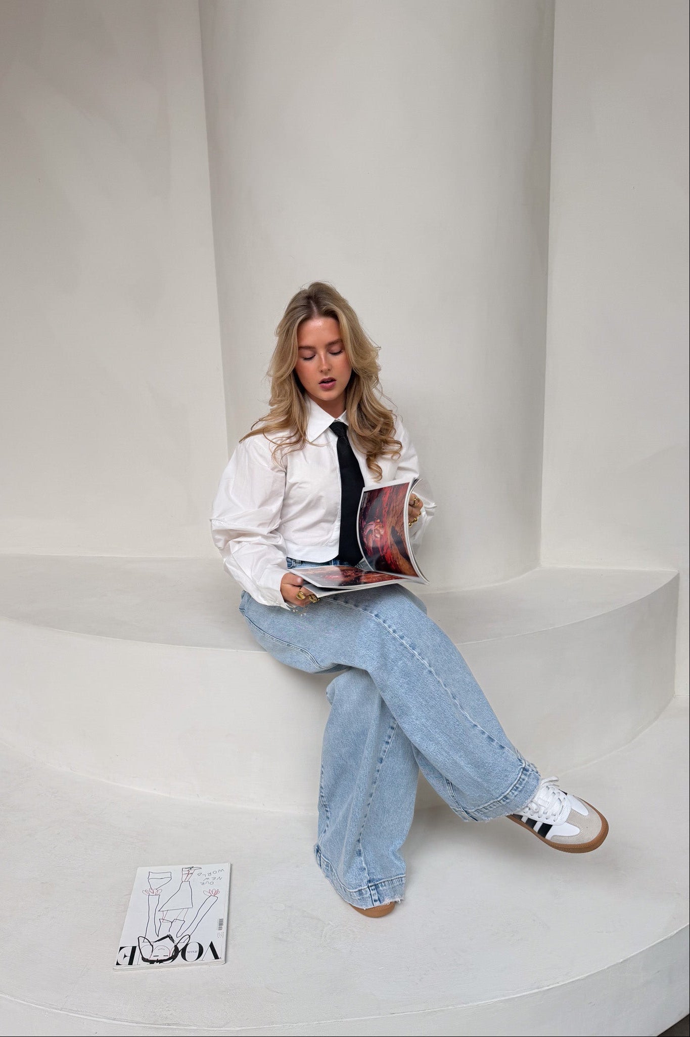 Chic Office Cropped Shirt