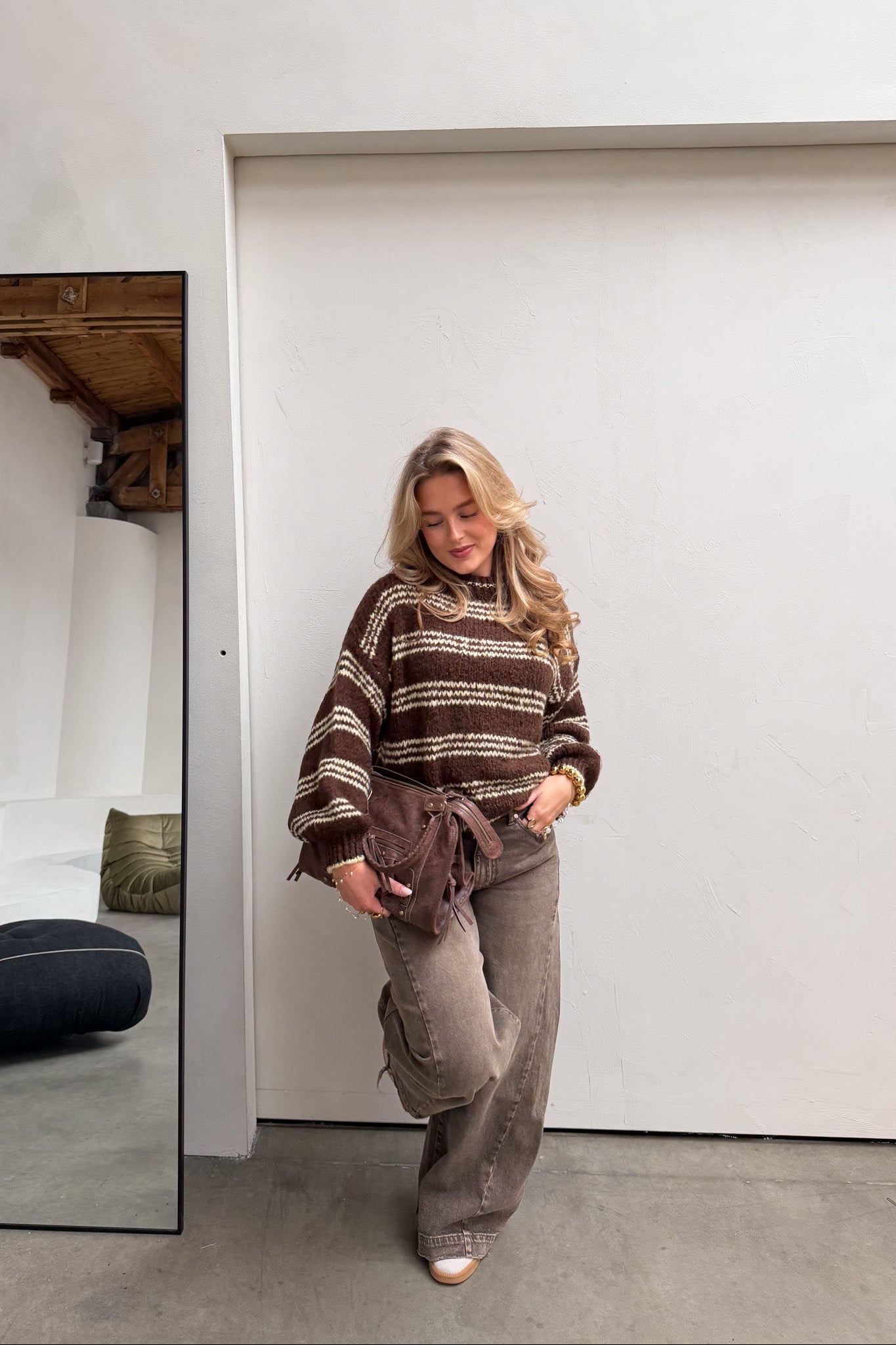 Chunky Striped Knit