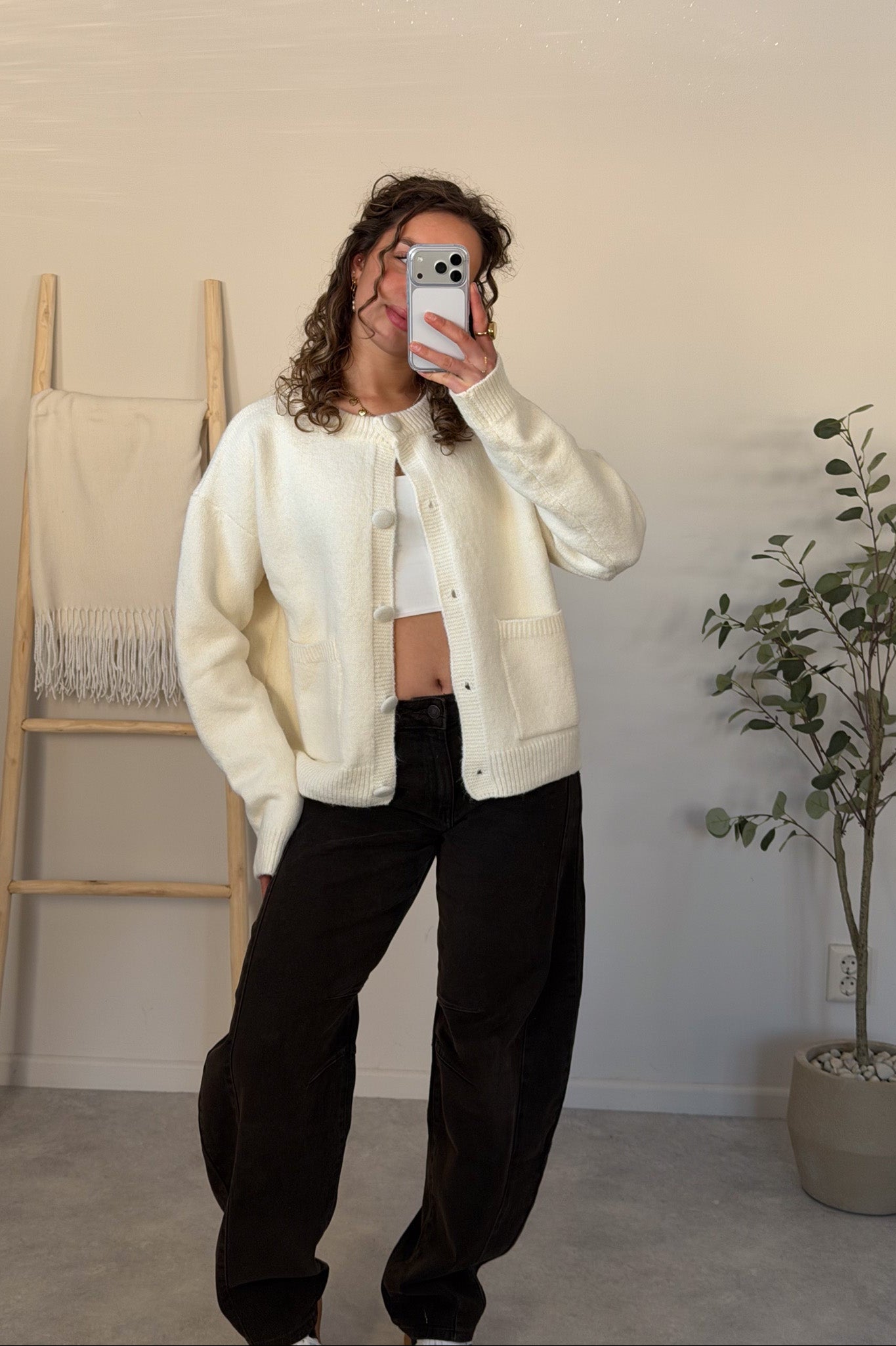 Everyday Button Cardigan