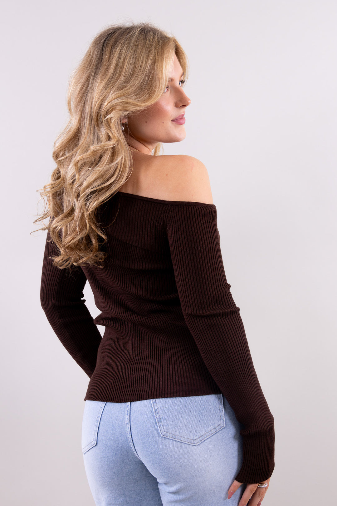 Hailey open shoulder top