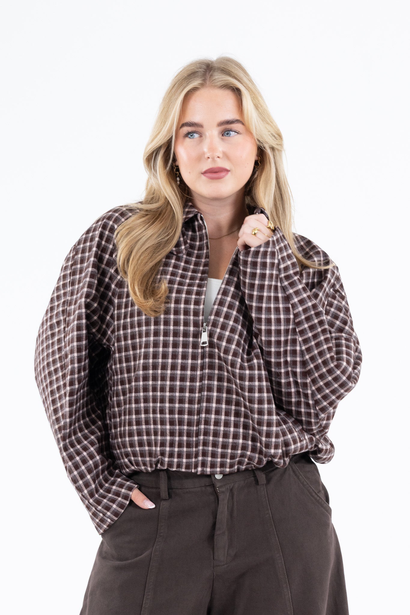 Pink Check Jacket