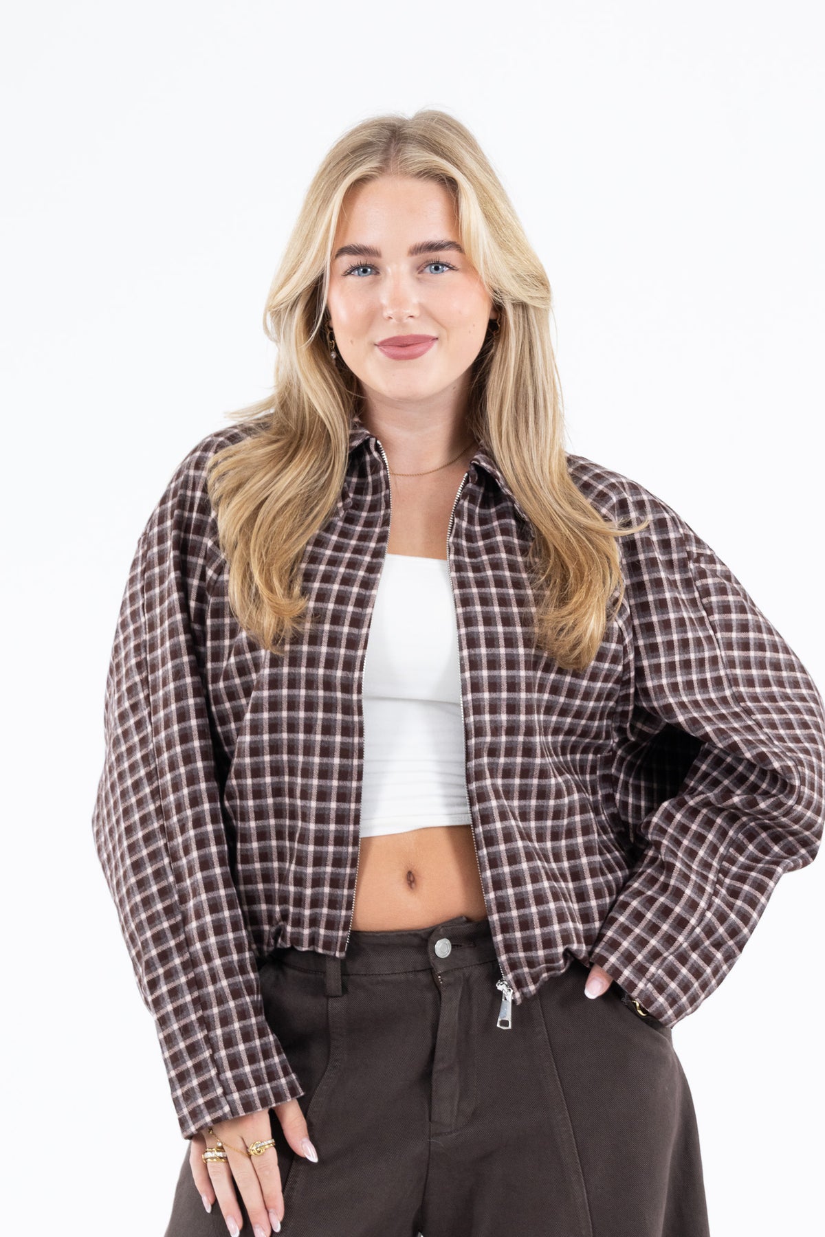 Pink Check Jacket