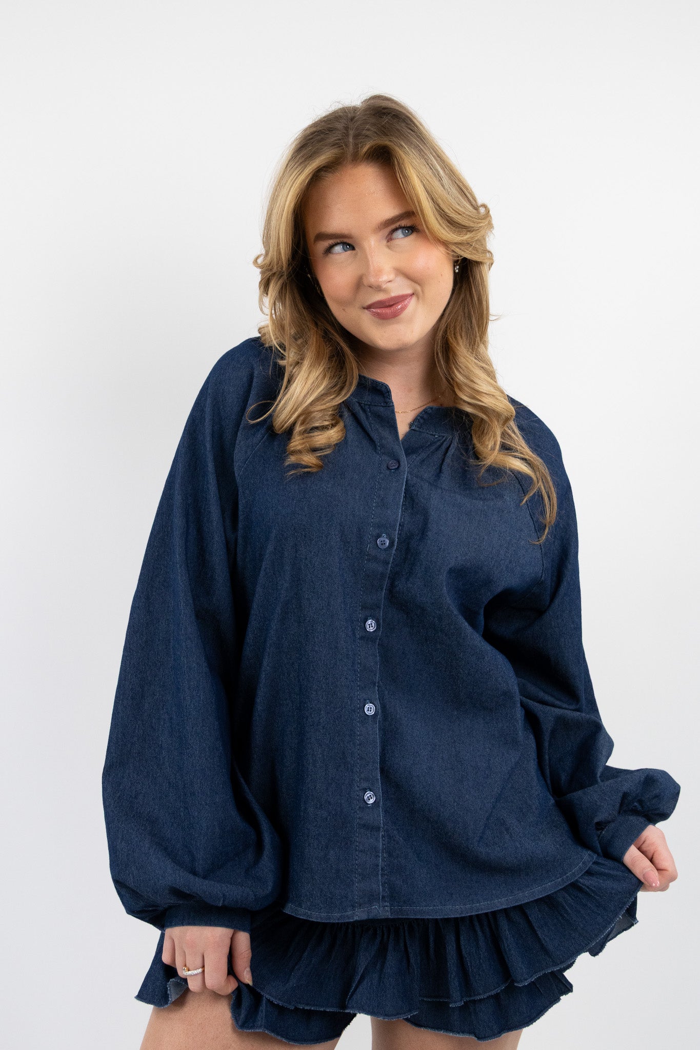 Lot denim blouse