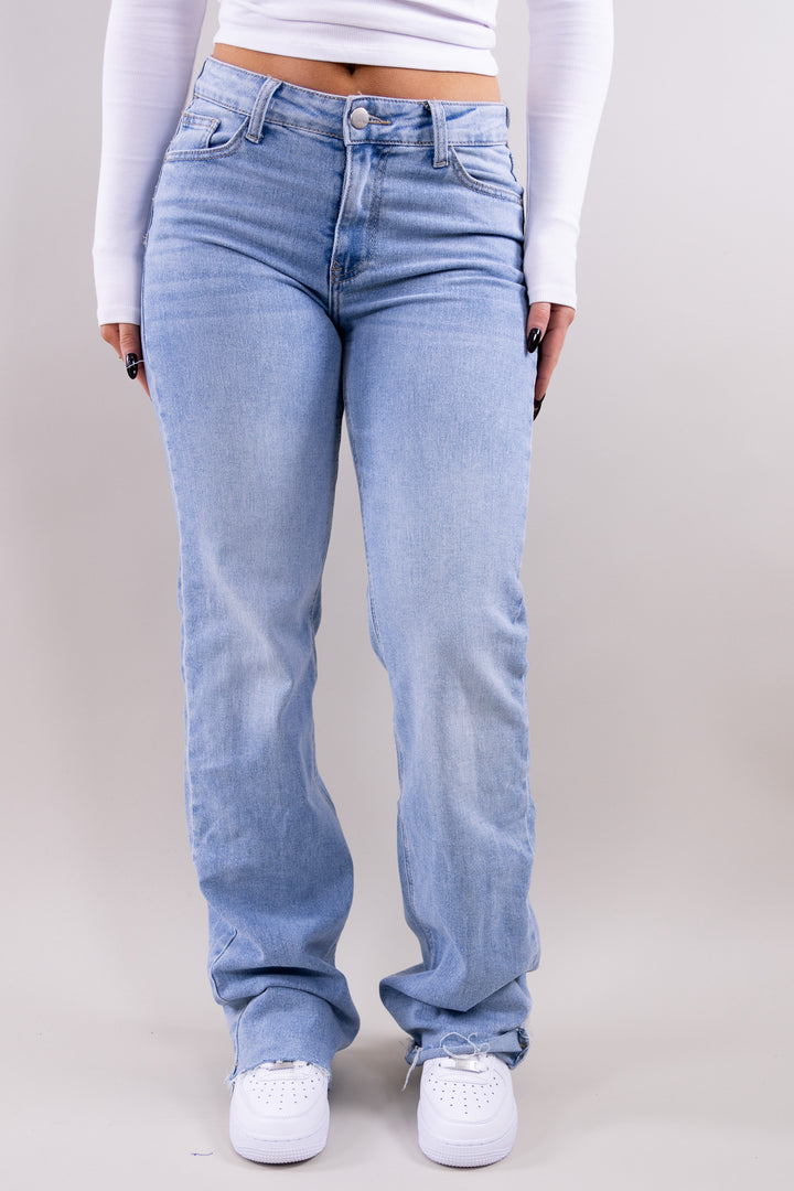 Lily mid waist jeans tall - stretch