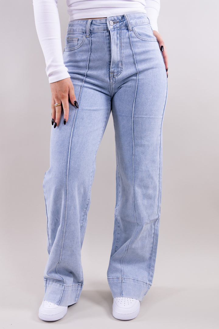 Yara wide leg jeans - stretch