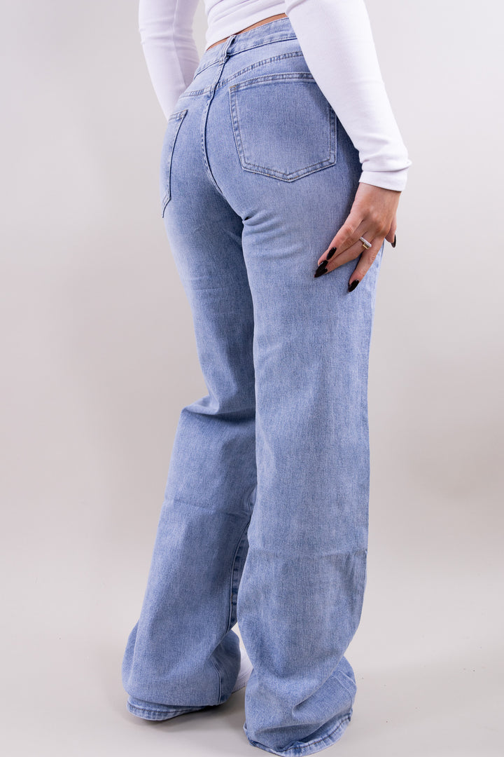 Lea mid waist jeans tall - stretch