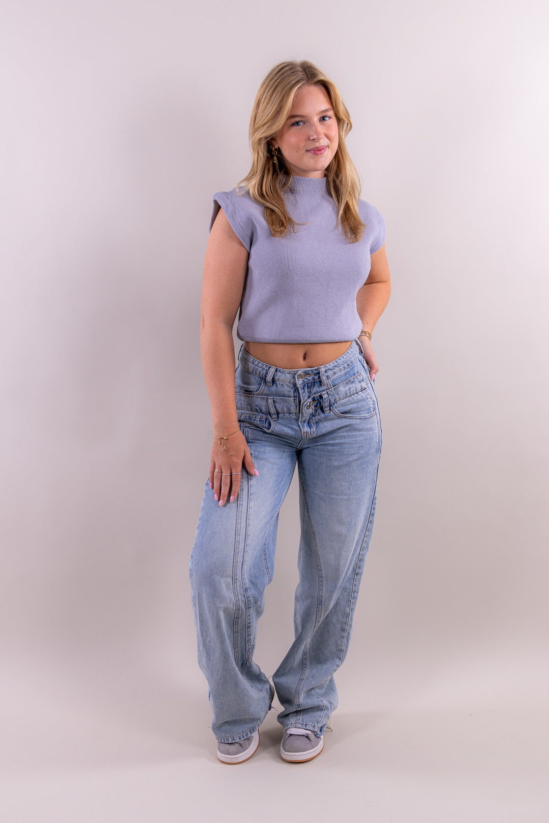 Joy double jeans - light denim