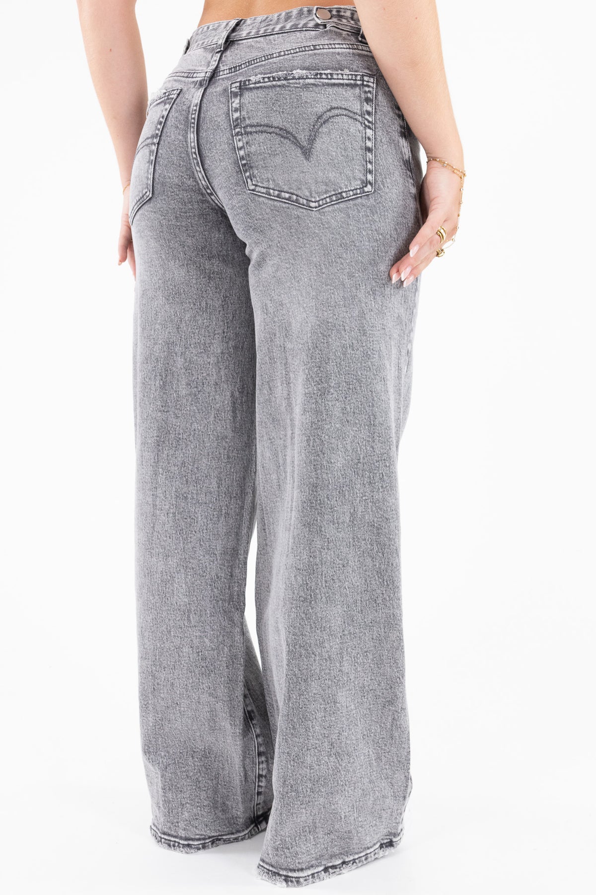 Adjustable Waist Baggy Jeans