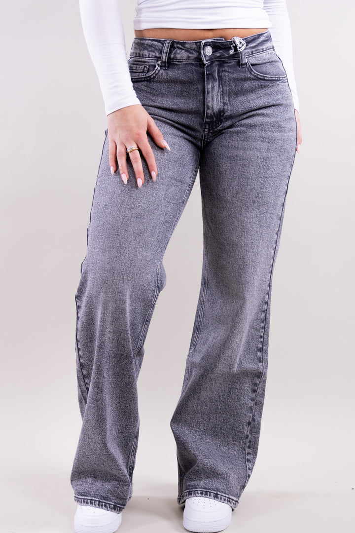 Bibi mid waist jeans- stretch