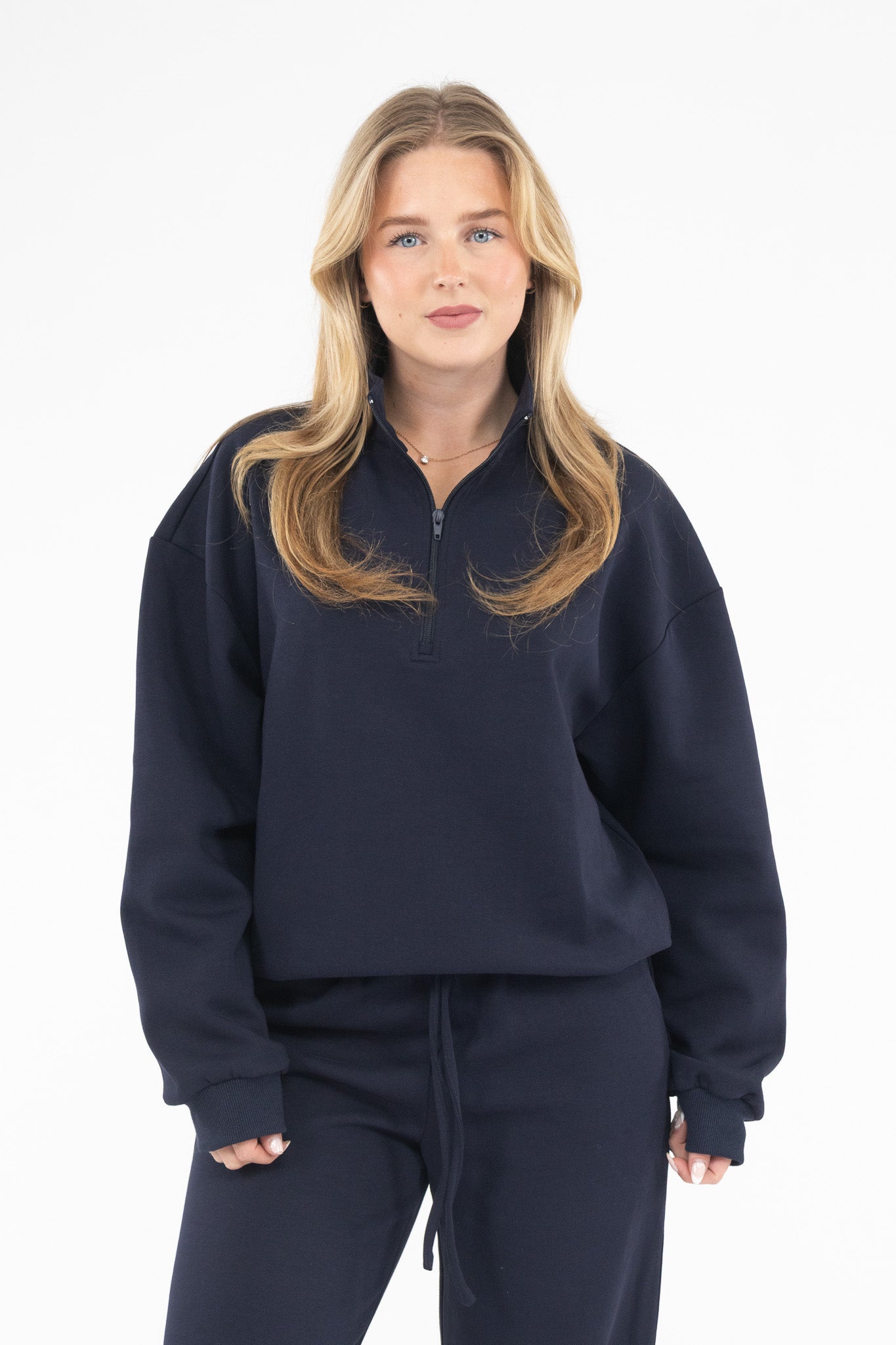 Oversized Half Zip Sweater