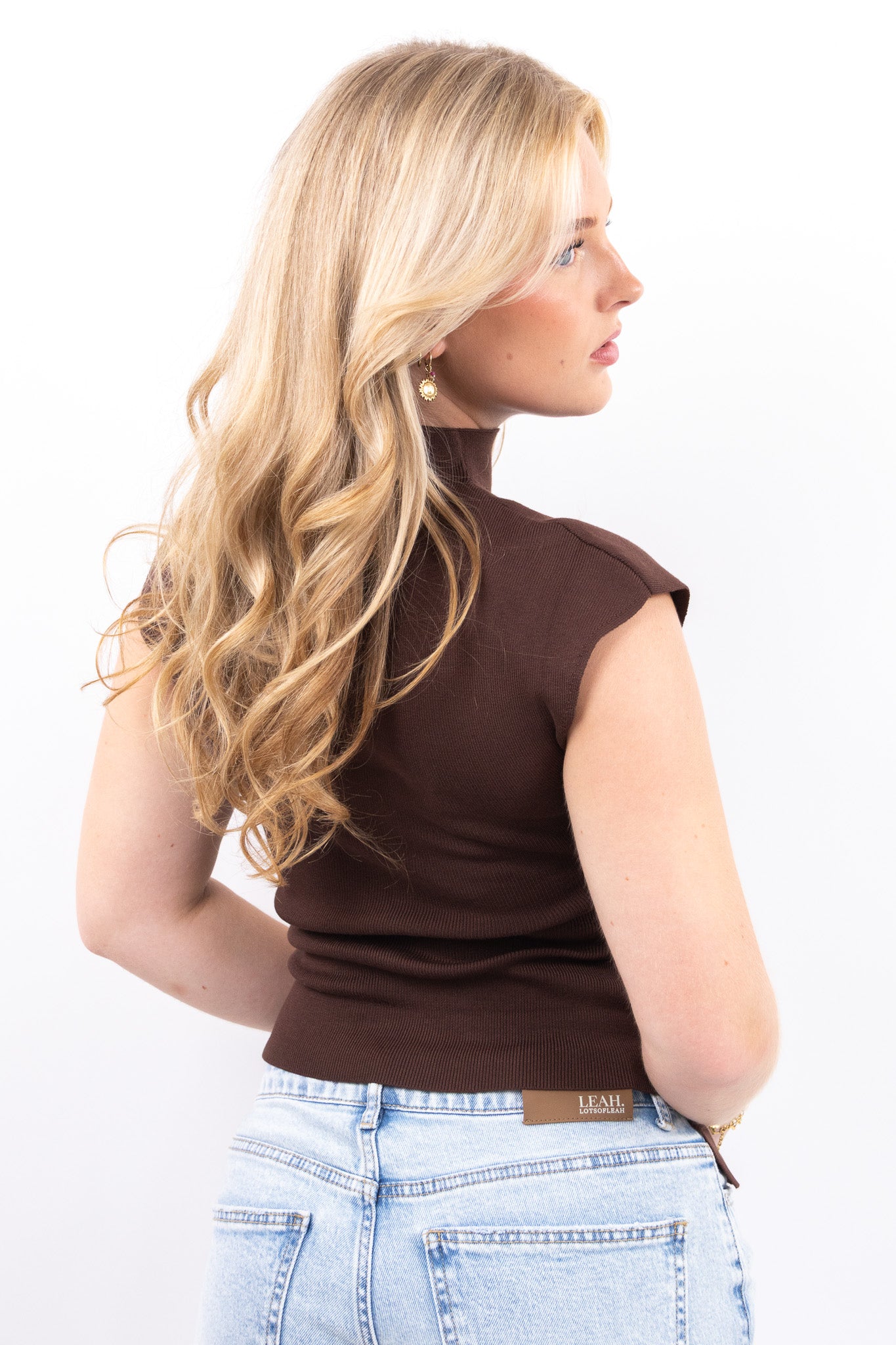 Ribbed Mock Neck Top