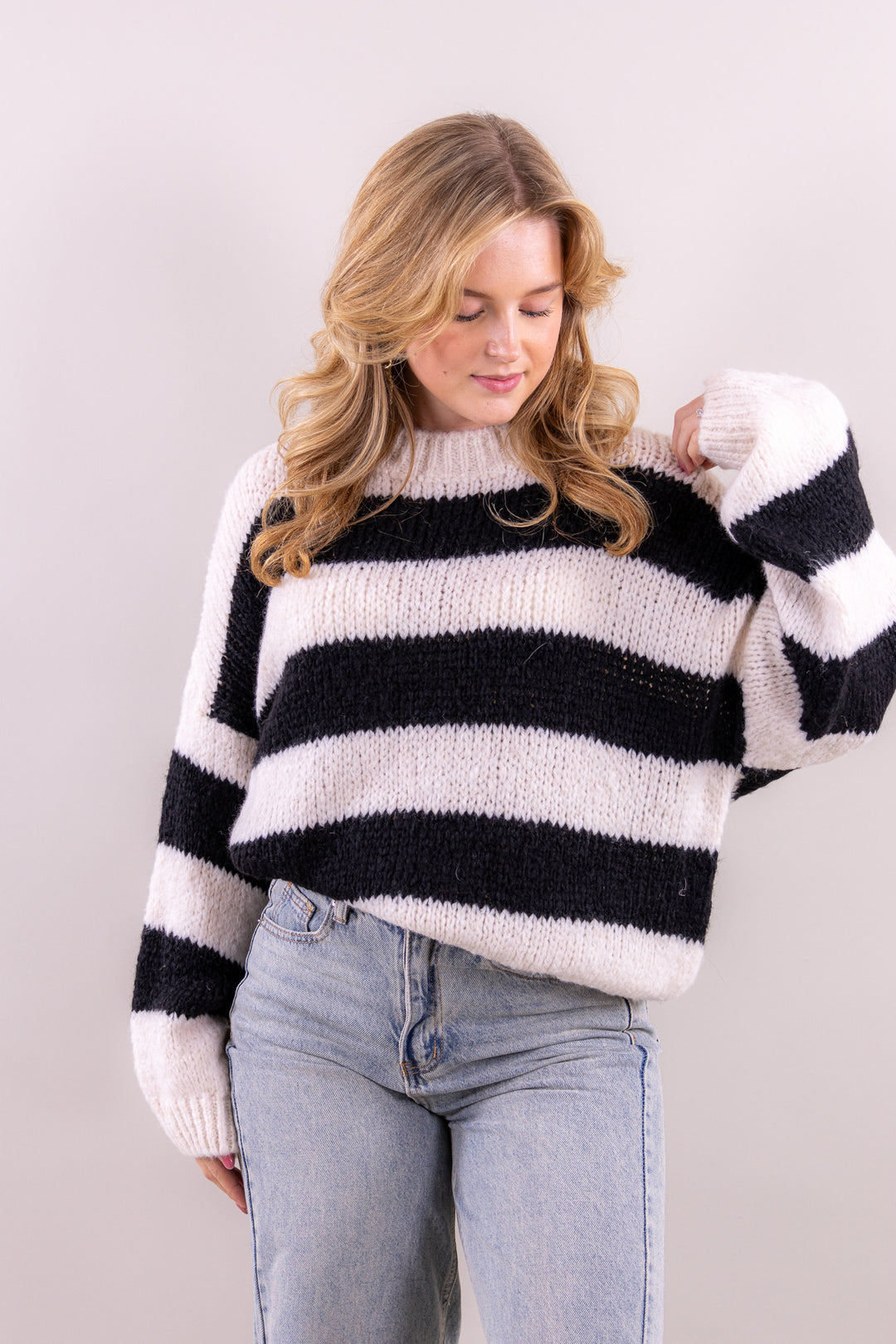 Leah's striped comfy knit