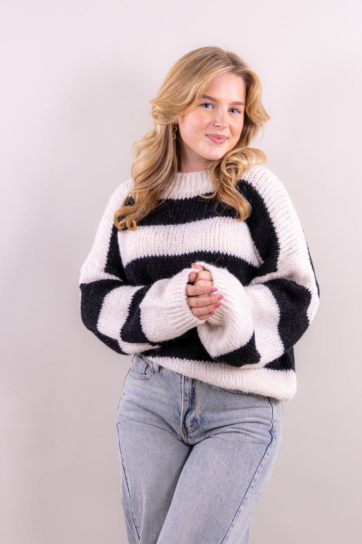 Leah's striped comfy knit