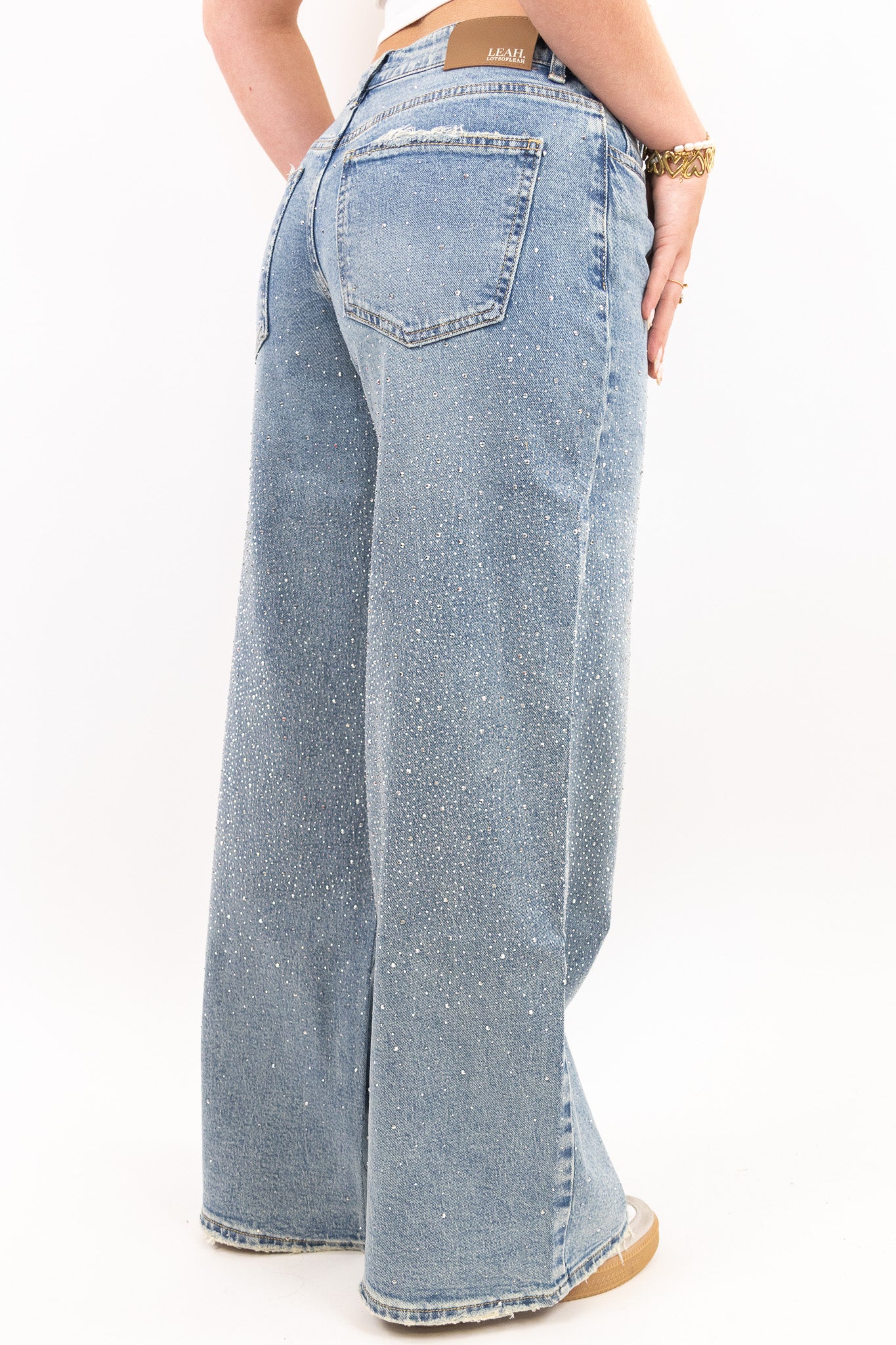 The Glitter Baggy Jeans