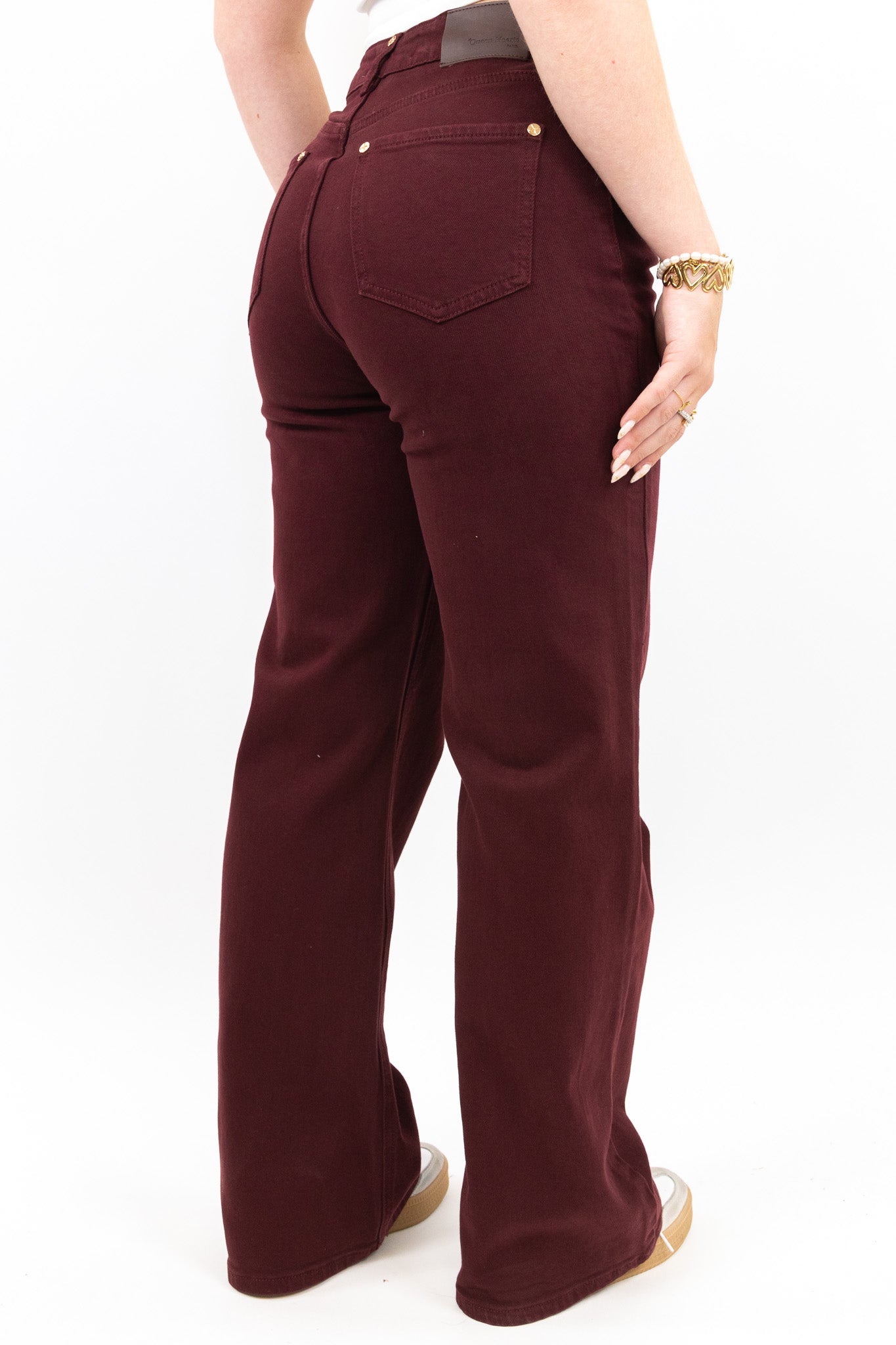 Wine Toned Wide Leg