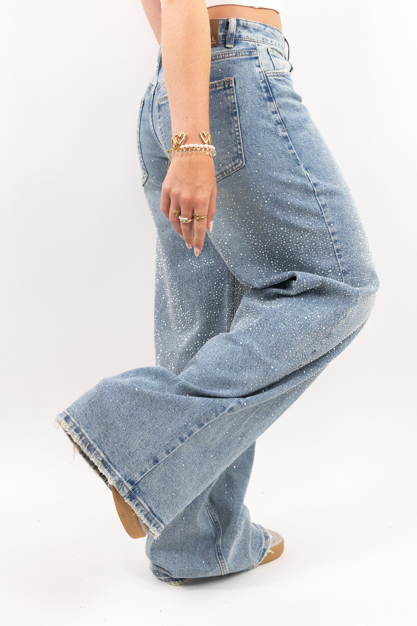 The Glitter Baggy Jeans - Tall