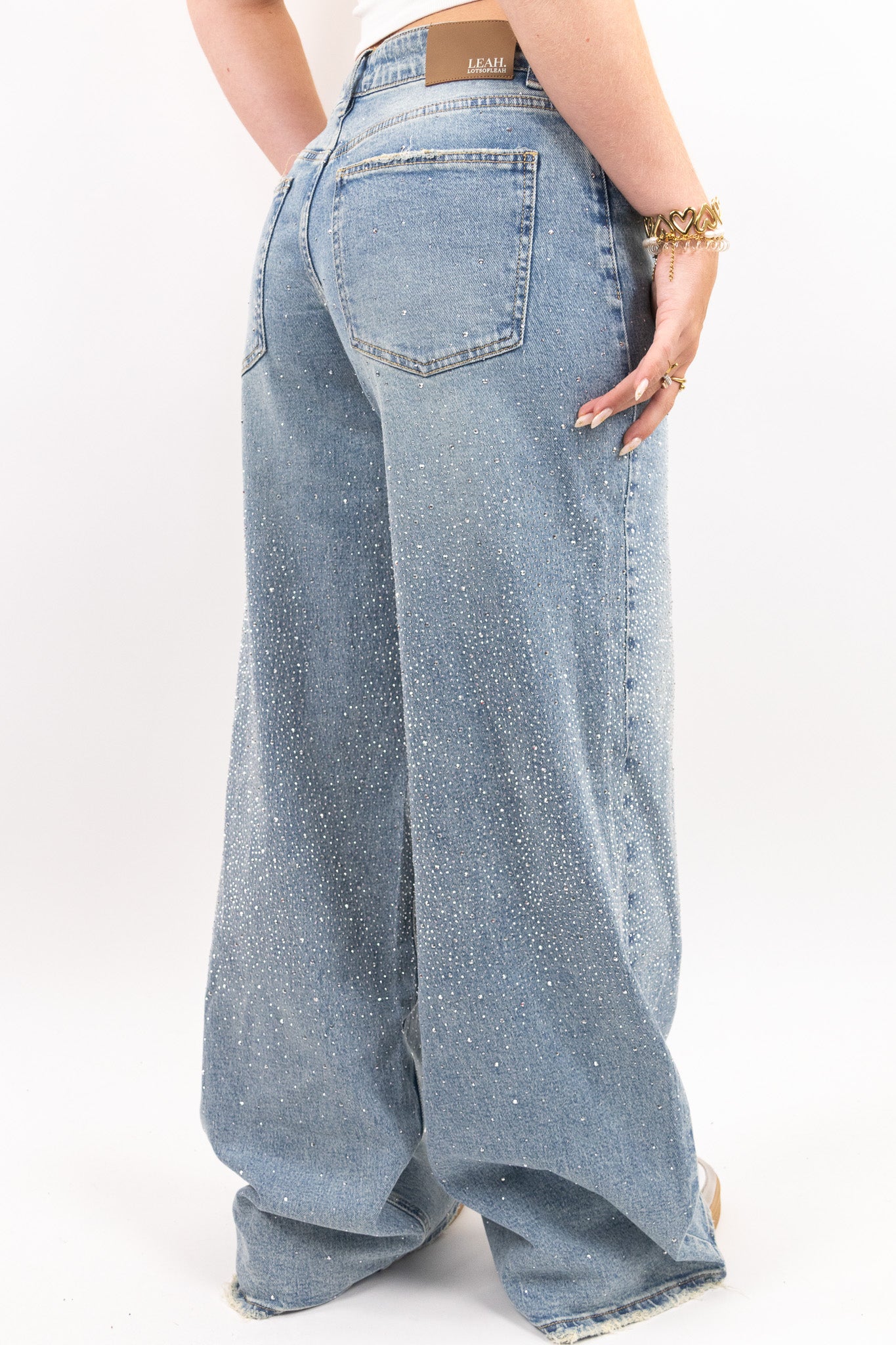 The Glitter Baggy Jeans - Tall