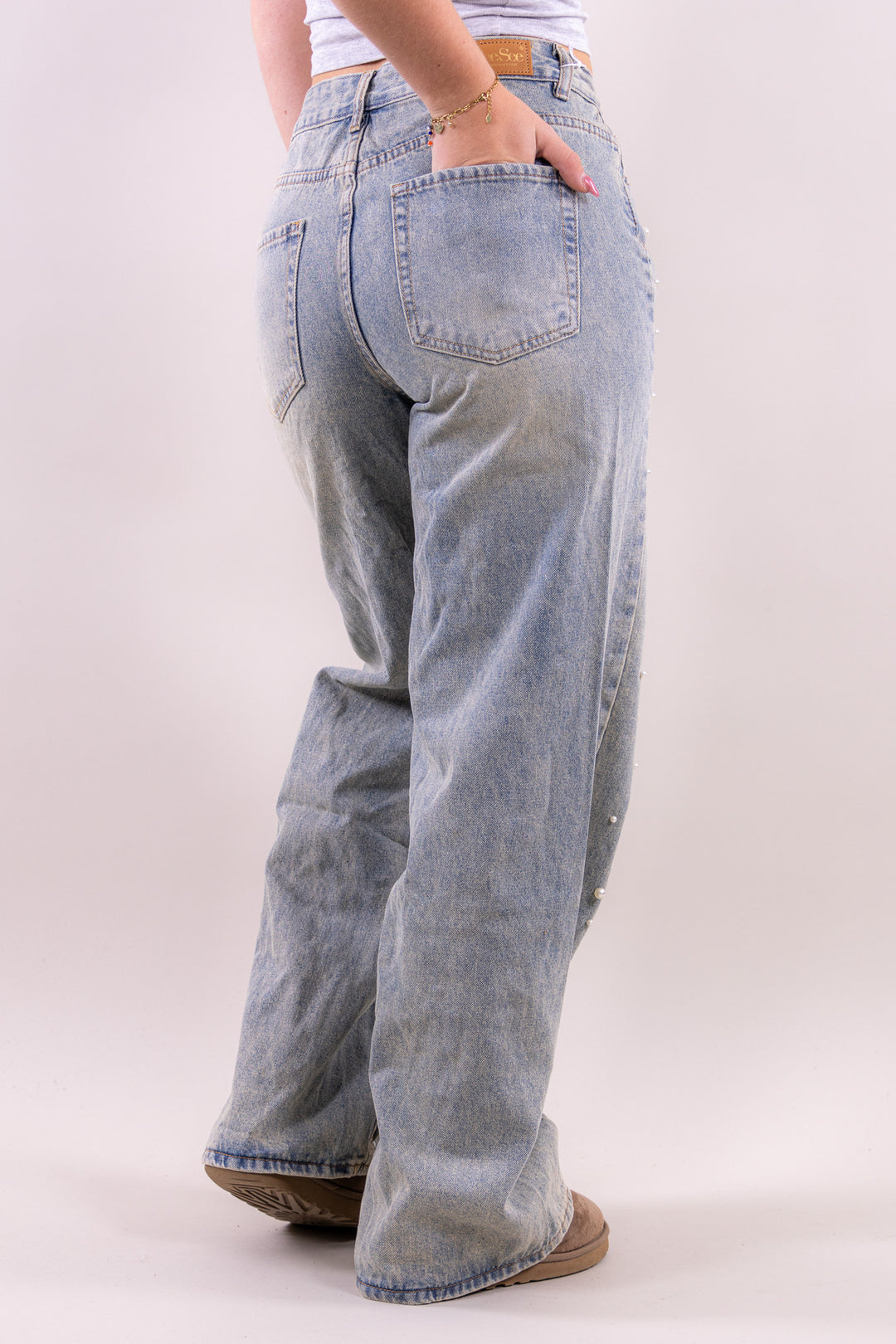 Pearl wide leg jeans