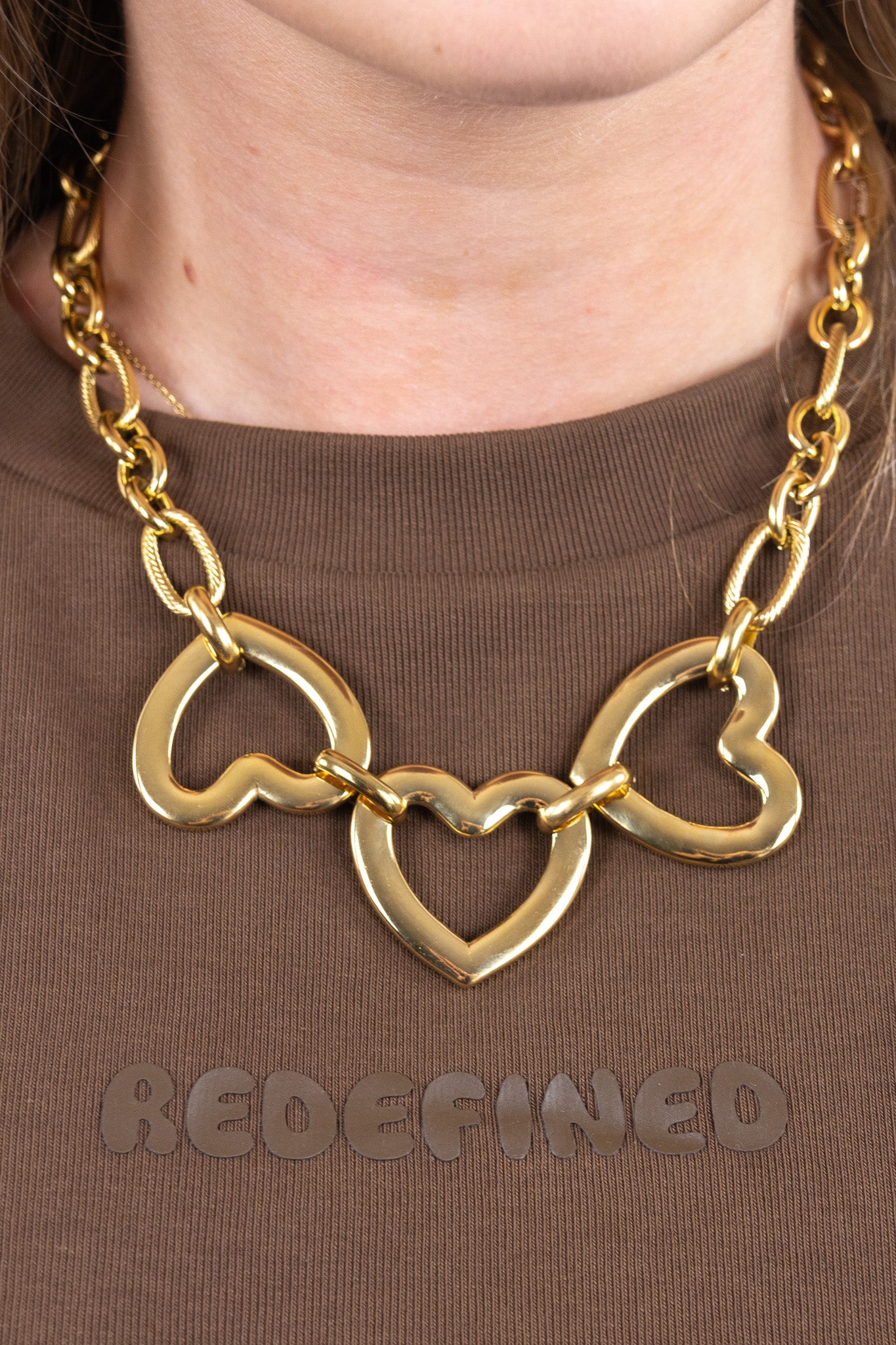 Bold Hearts Necklace