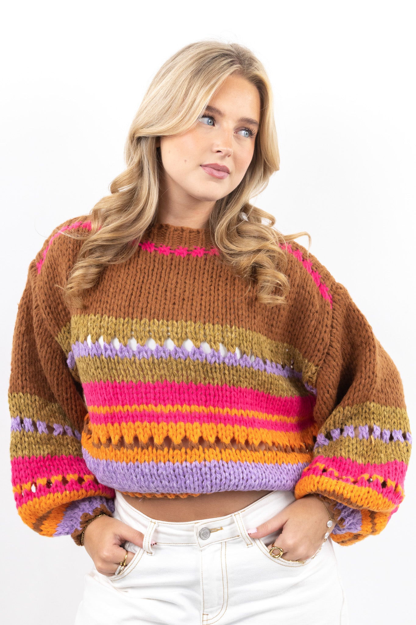 Color Pop Knit Sweater
