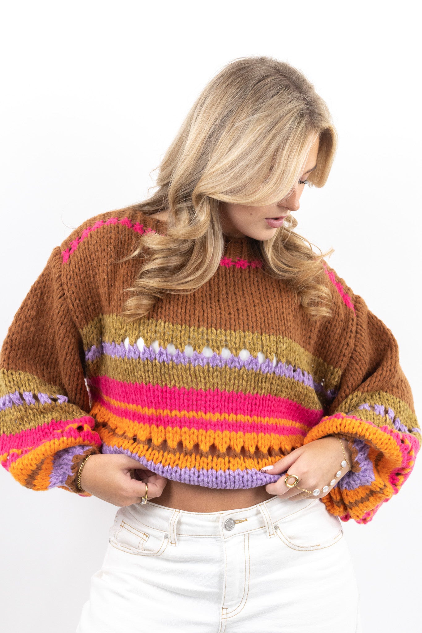 Color Pop Knit Sweater