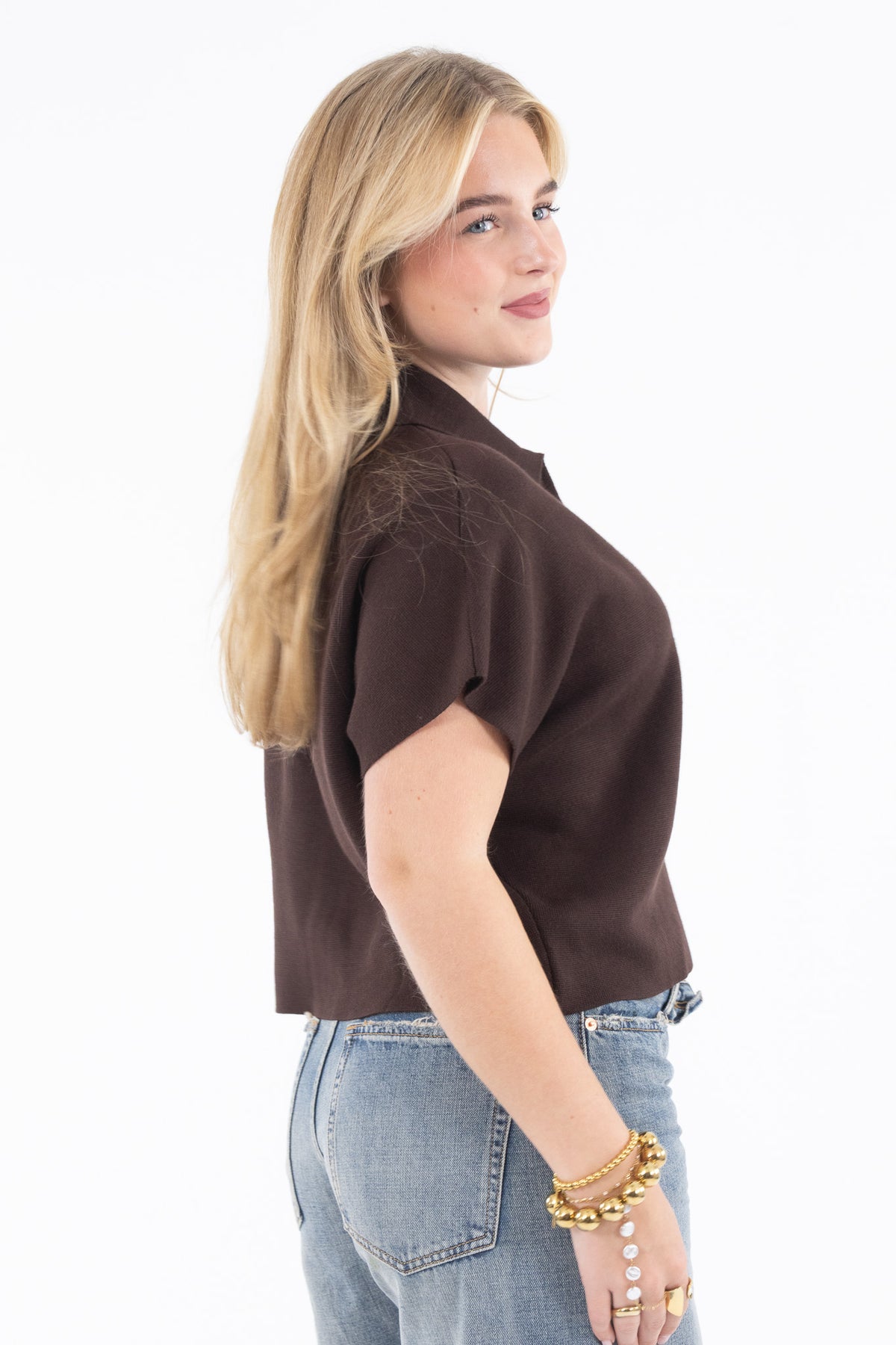 Coffee Run Zip Knit