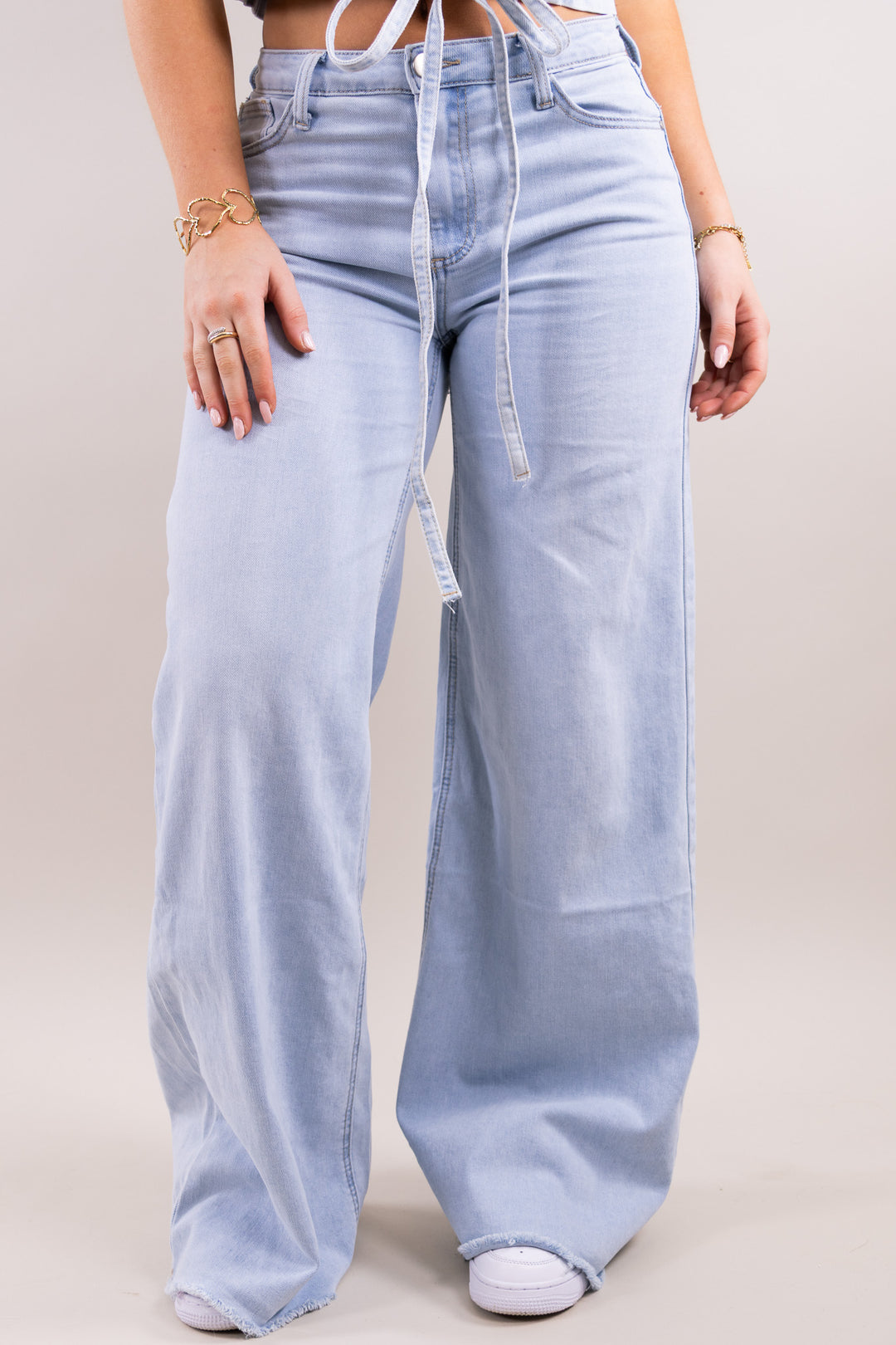 Harper wide leg jeans - stretch