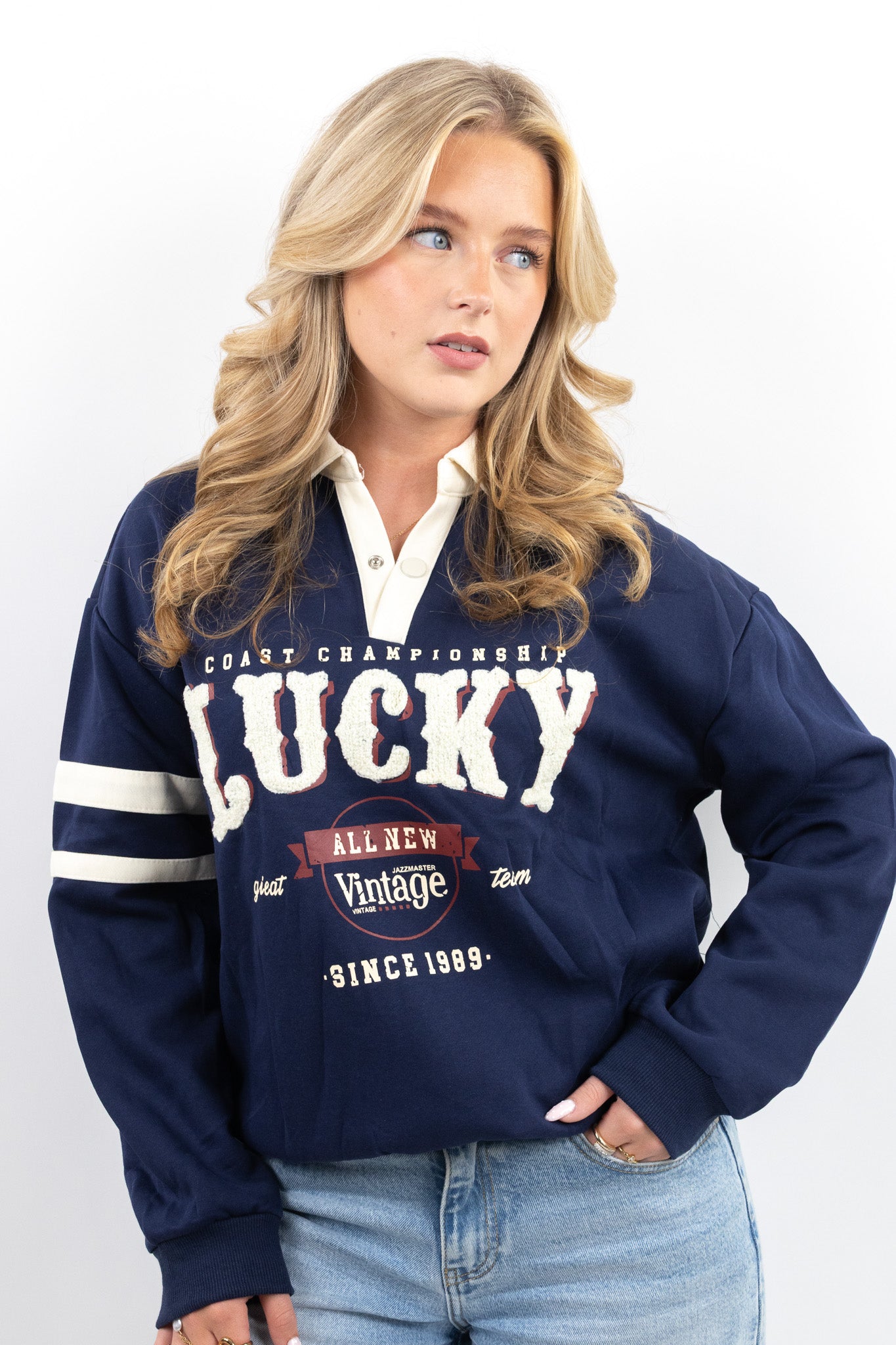 Lucky College Polo Sweater