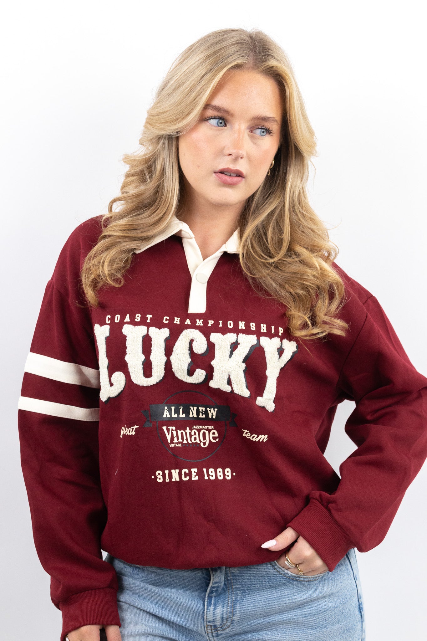 Lucky College Polo Sweater