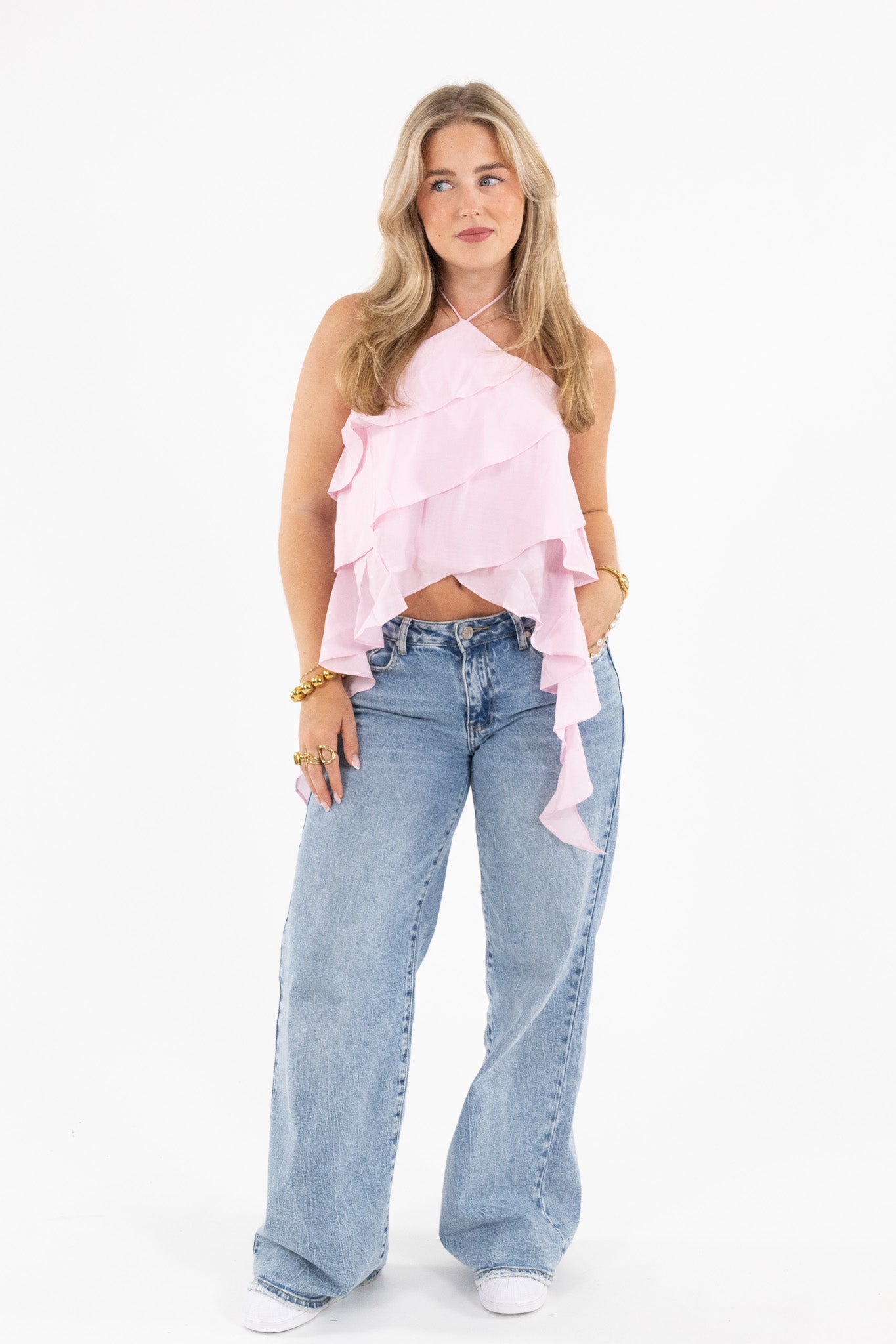 Flowy Layered Halter Top