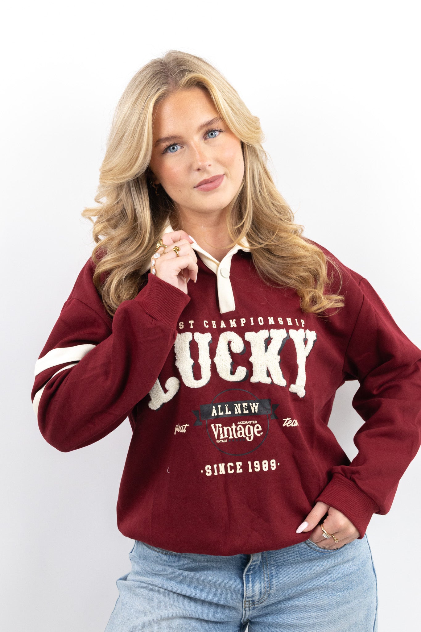 Lucky College Polo Sweater