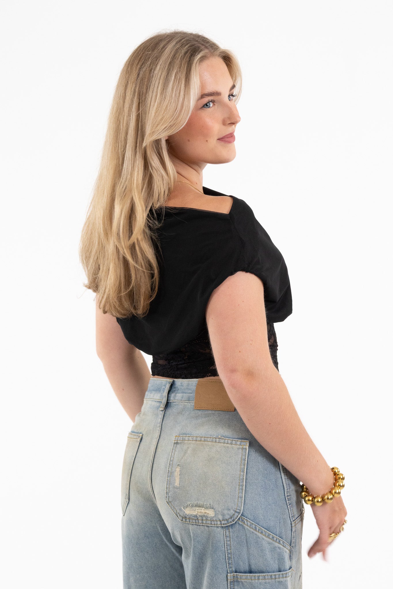 Elegant Lace Waist Top