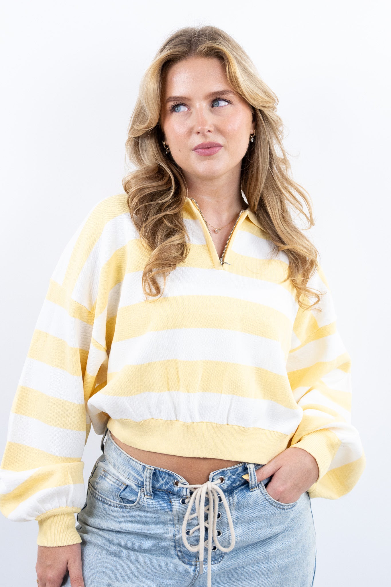 Sunny Striped Halfzip