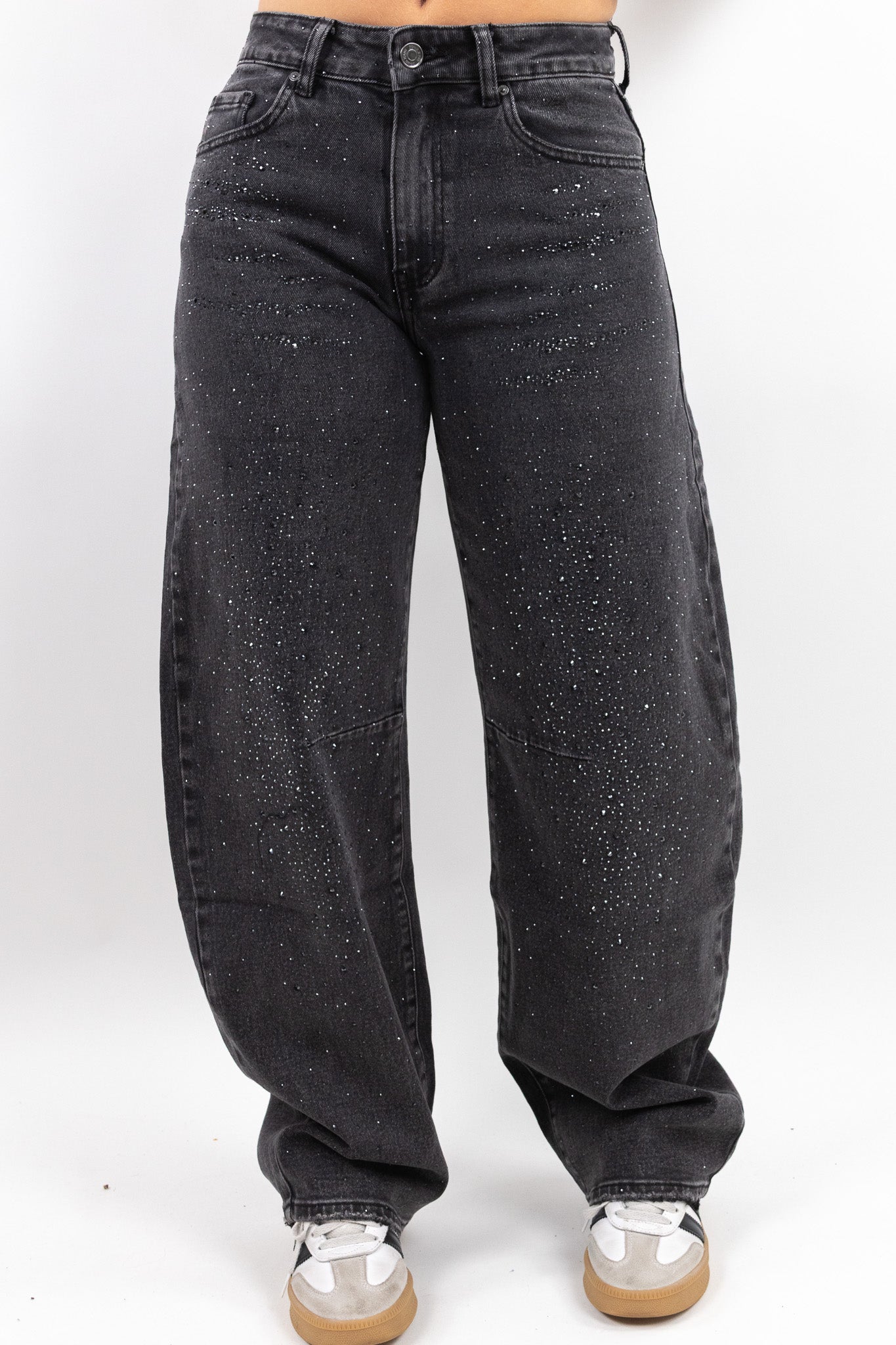 Crystal Wash Balloon Jeans