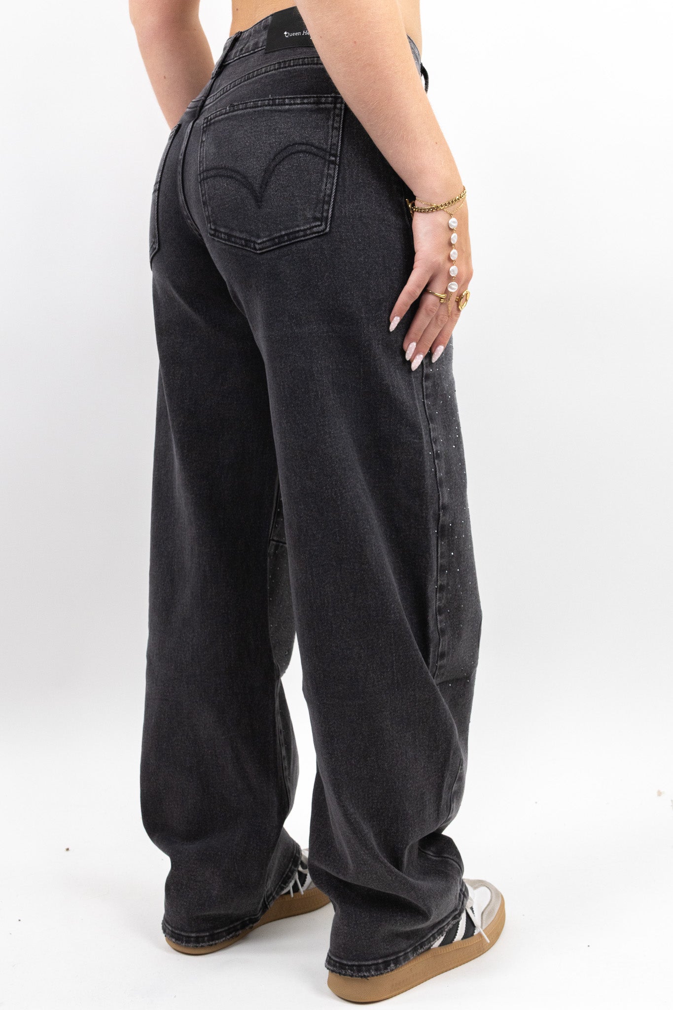 Crystal Wash Balloon Jeans