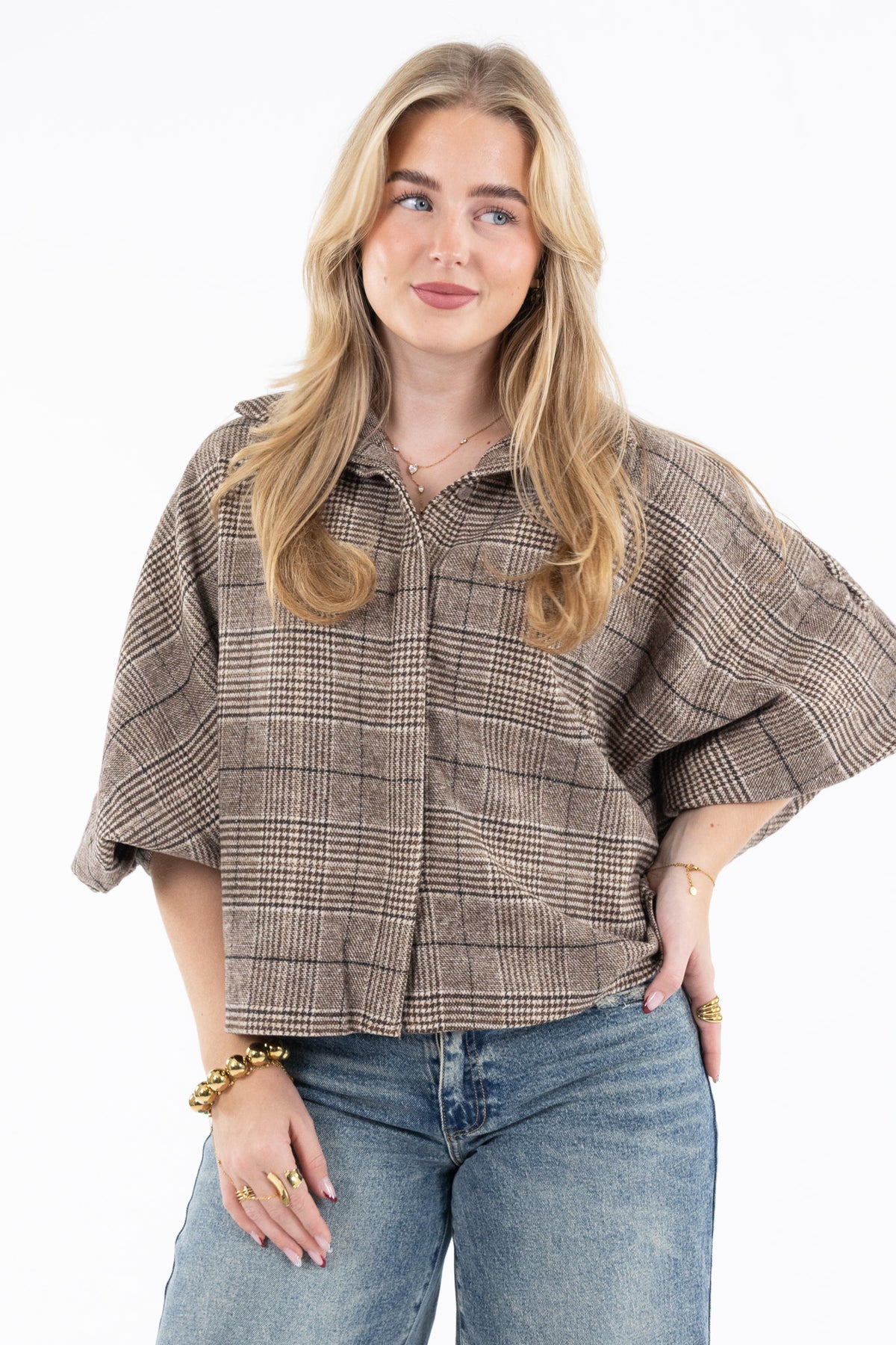 Autumn Check Blouse