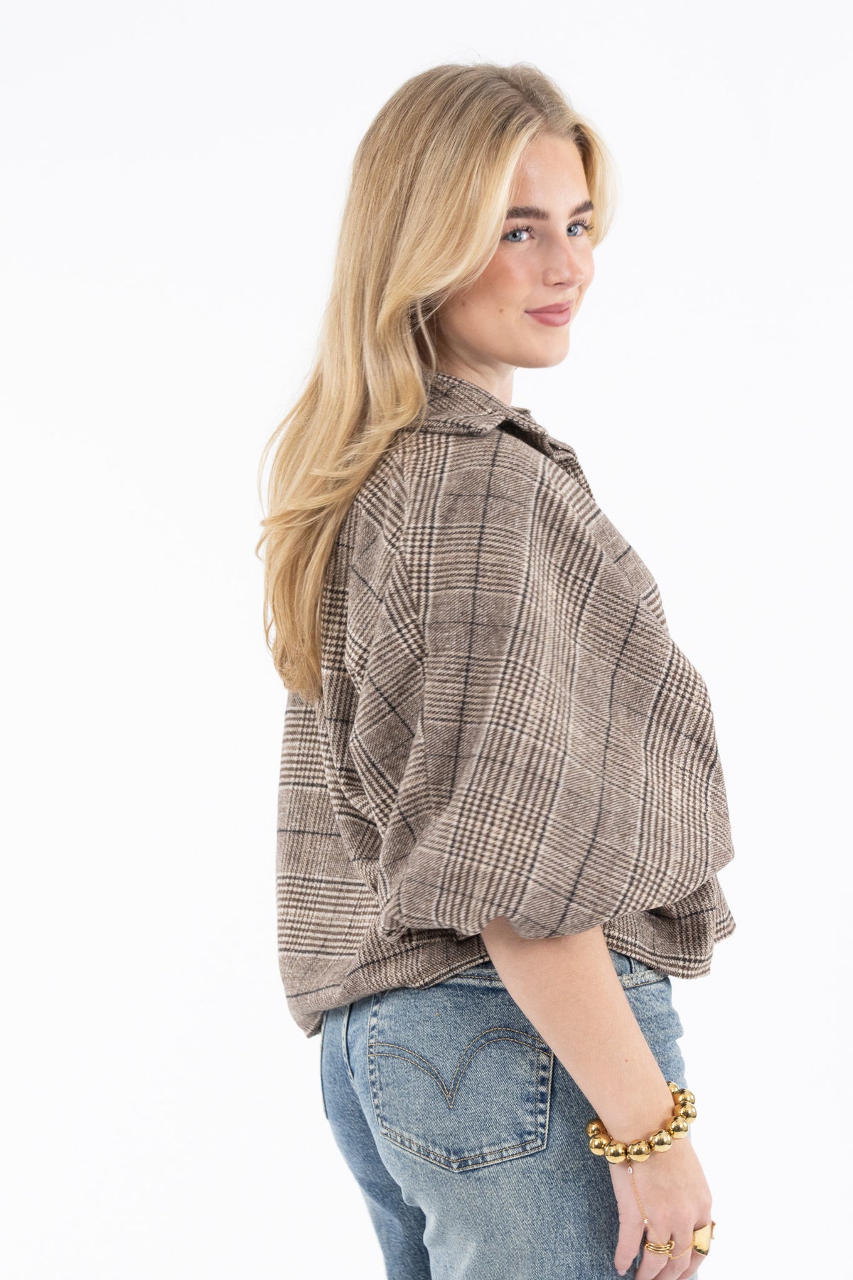 Autumn Check Blouse