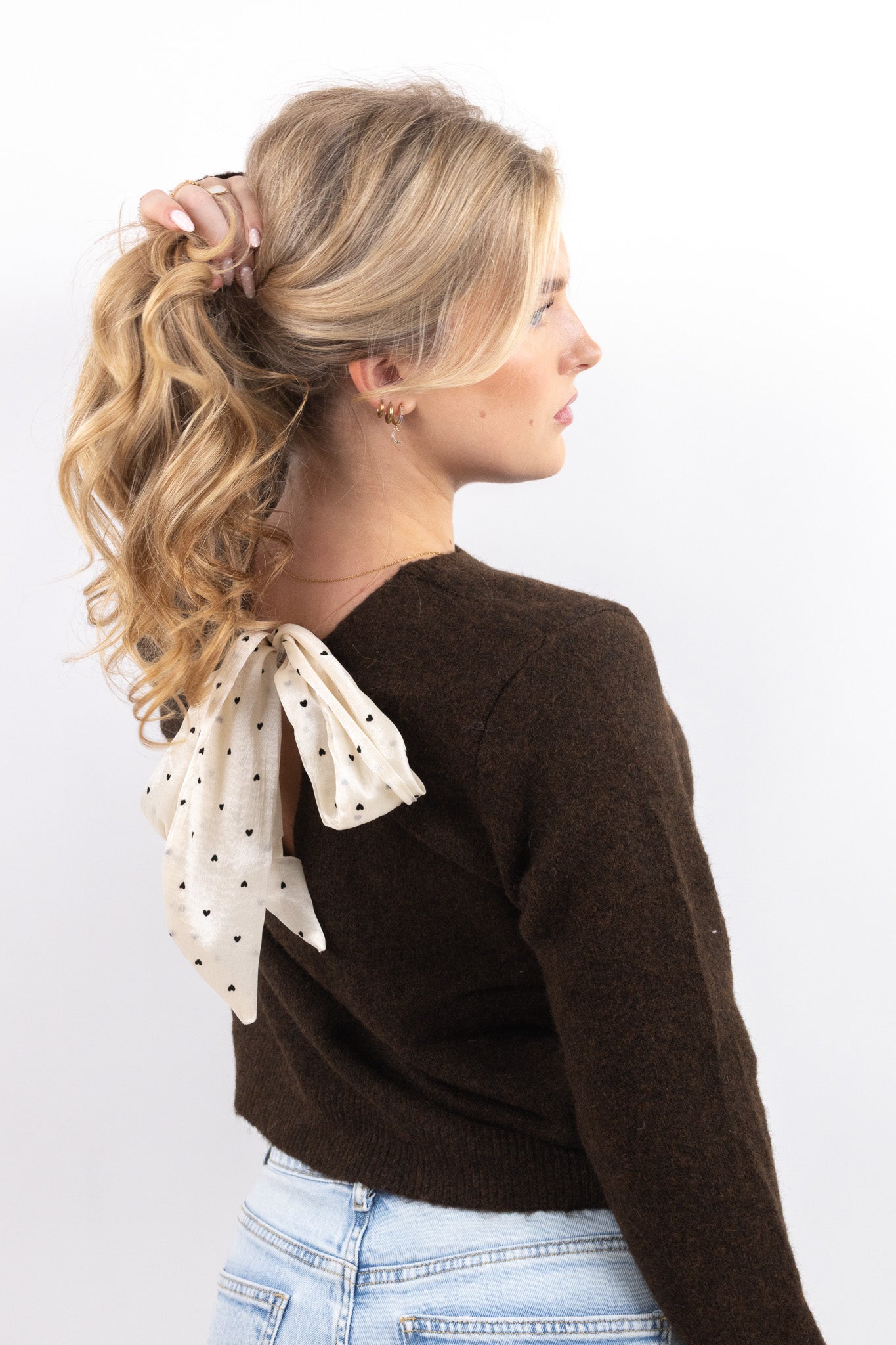 Romantic Back Tie Sweater