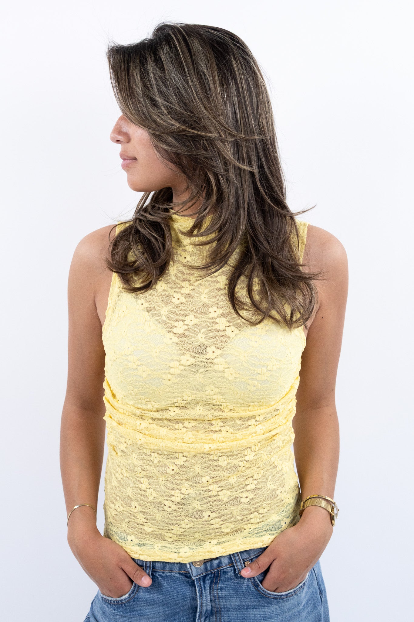 Leila lace top