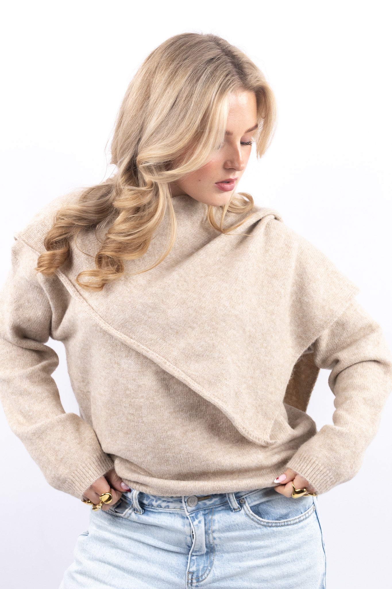 Fold-over Sweater