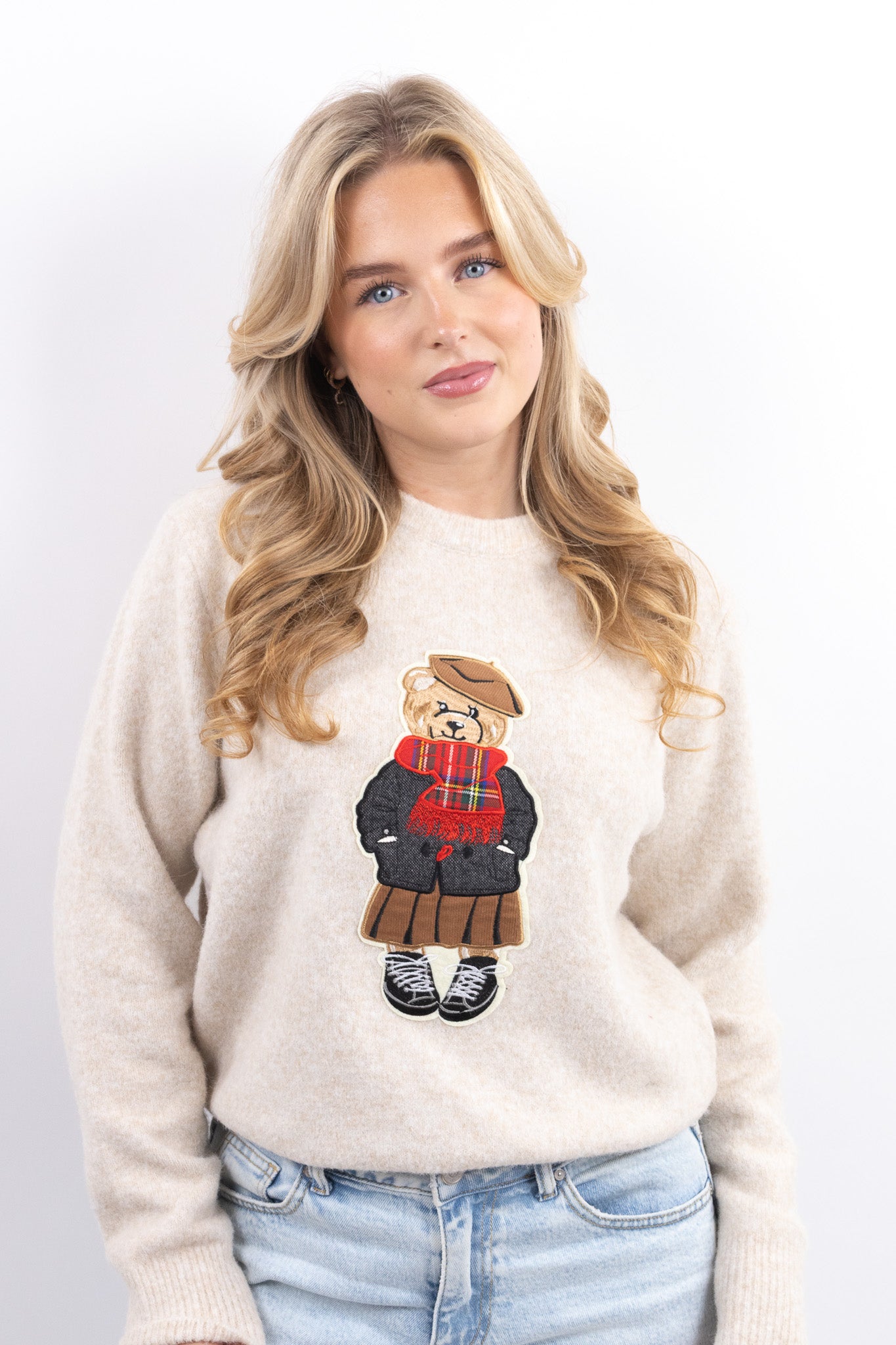 Teddy Embroidered Sweater