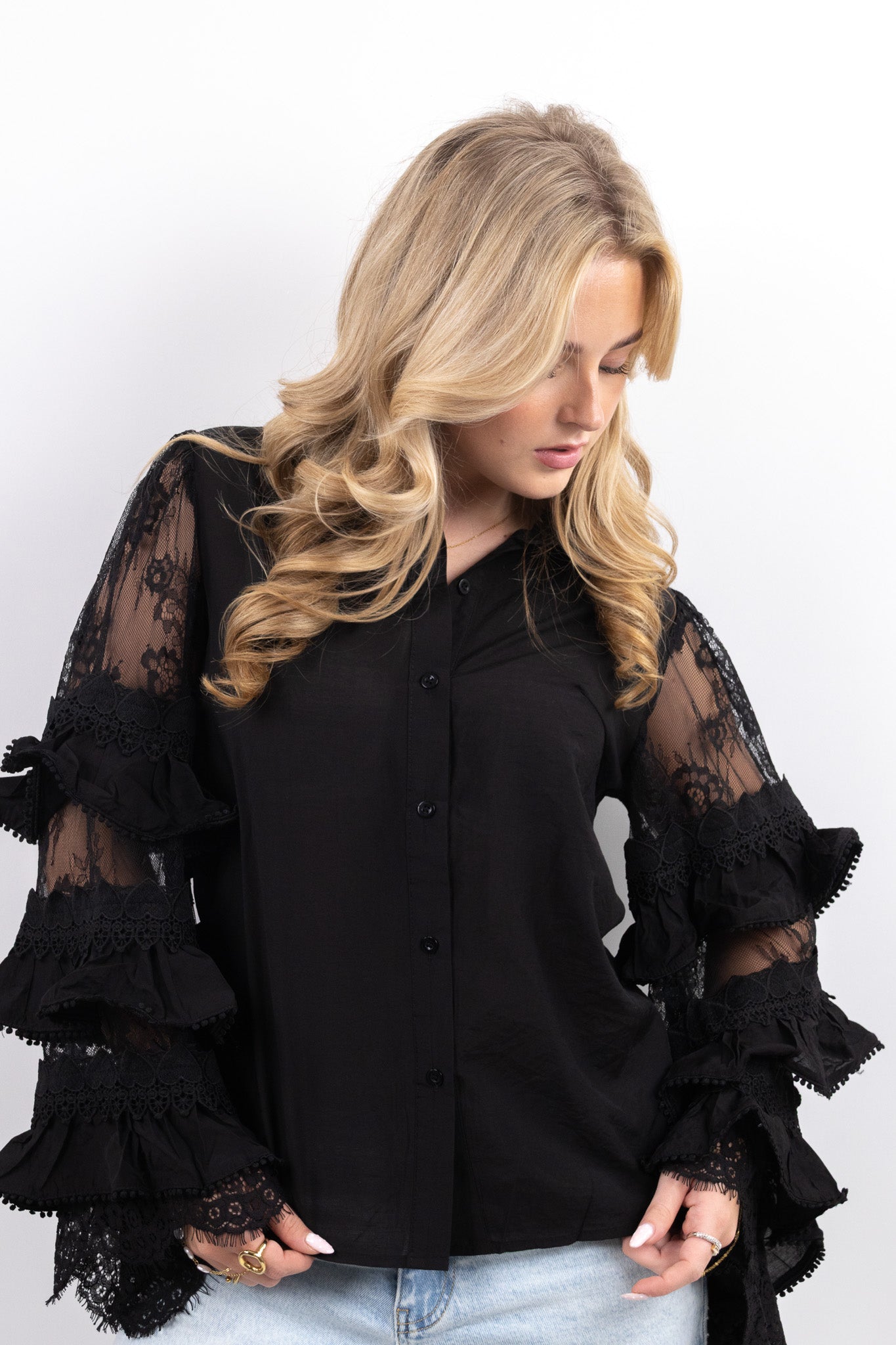 Ruffle Lace Blouse