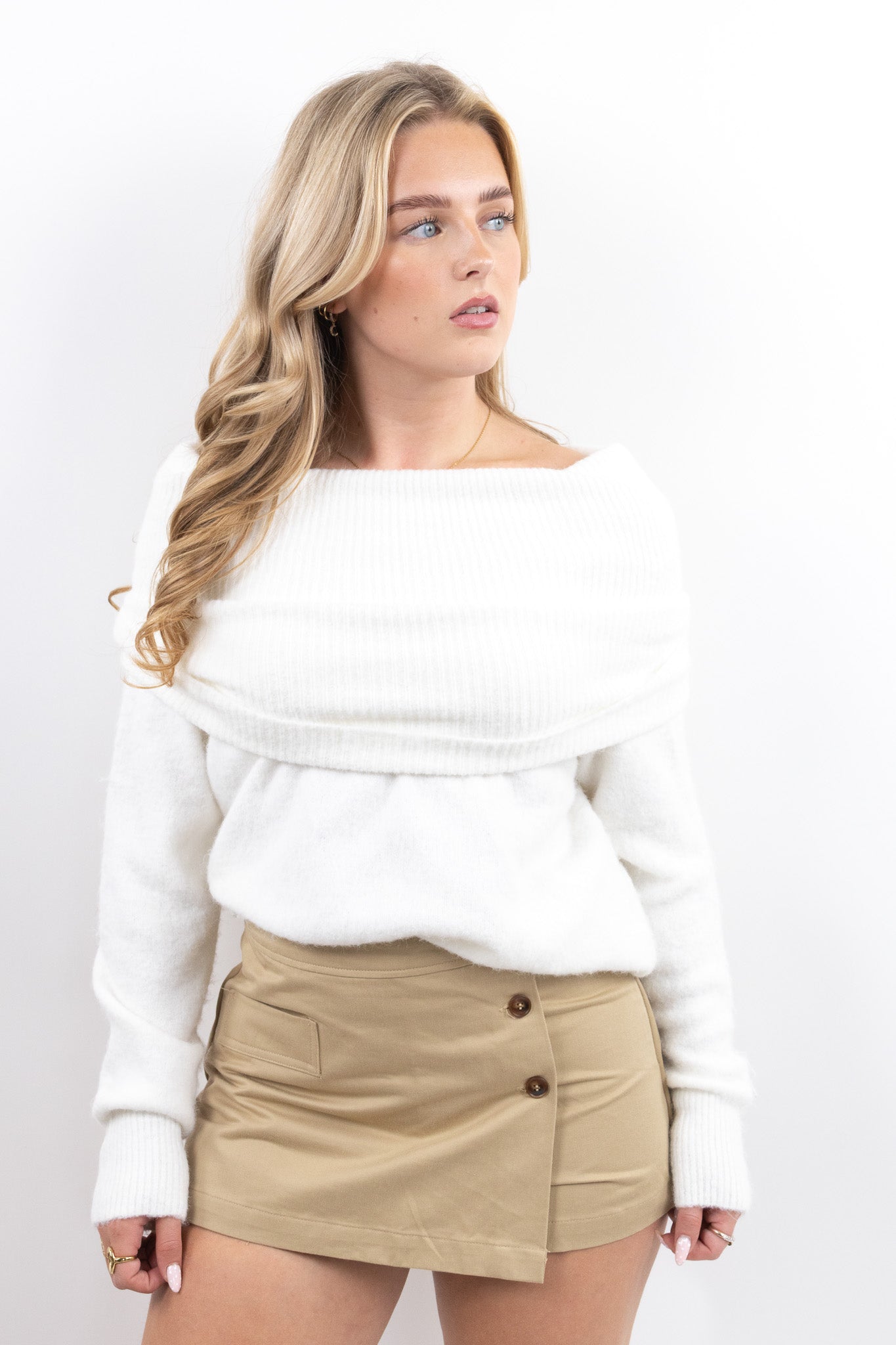 Double Button Skort