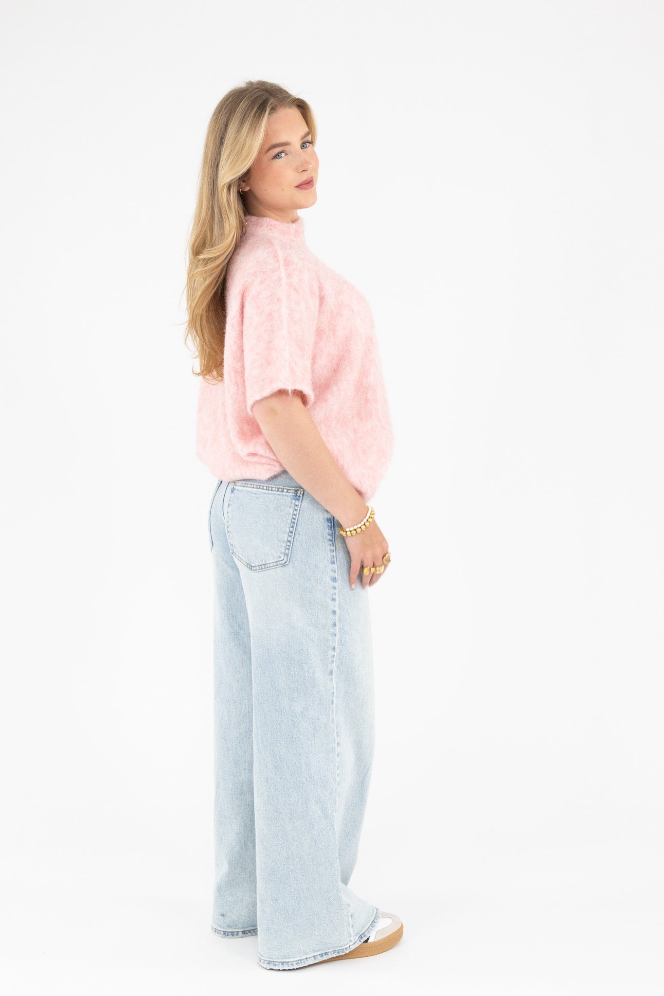 Cut Out Shoulder Knit