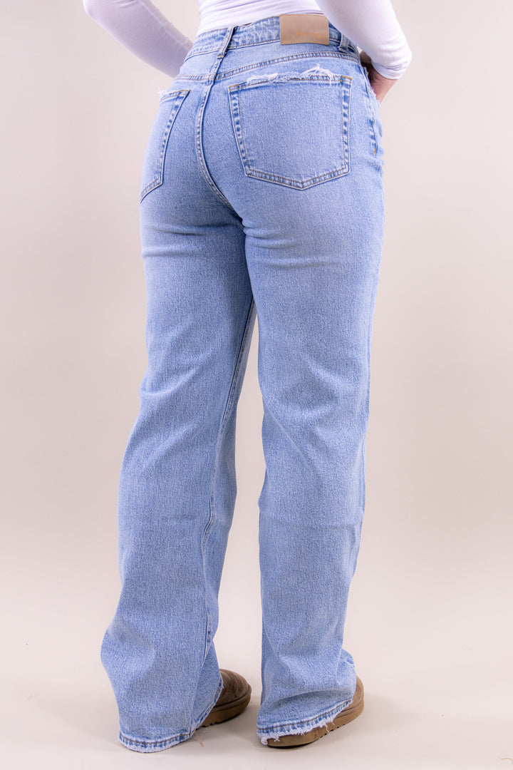 Lou wide leg jeans - stretch