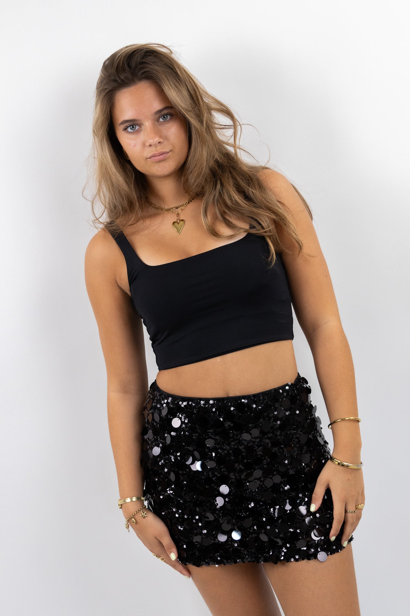 Disco Nights Sequin Mini Skirt