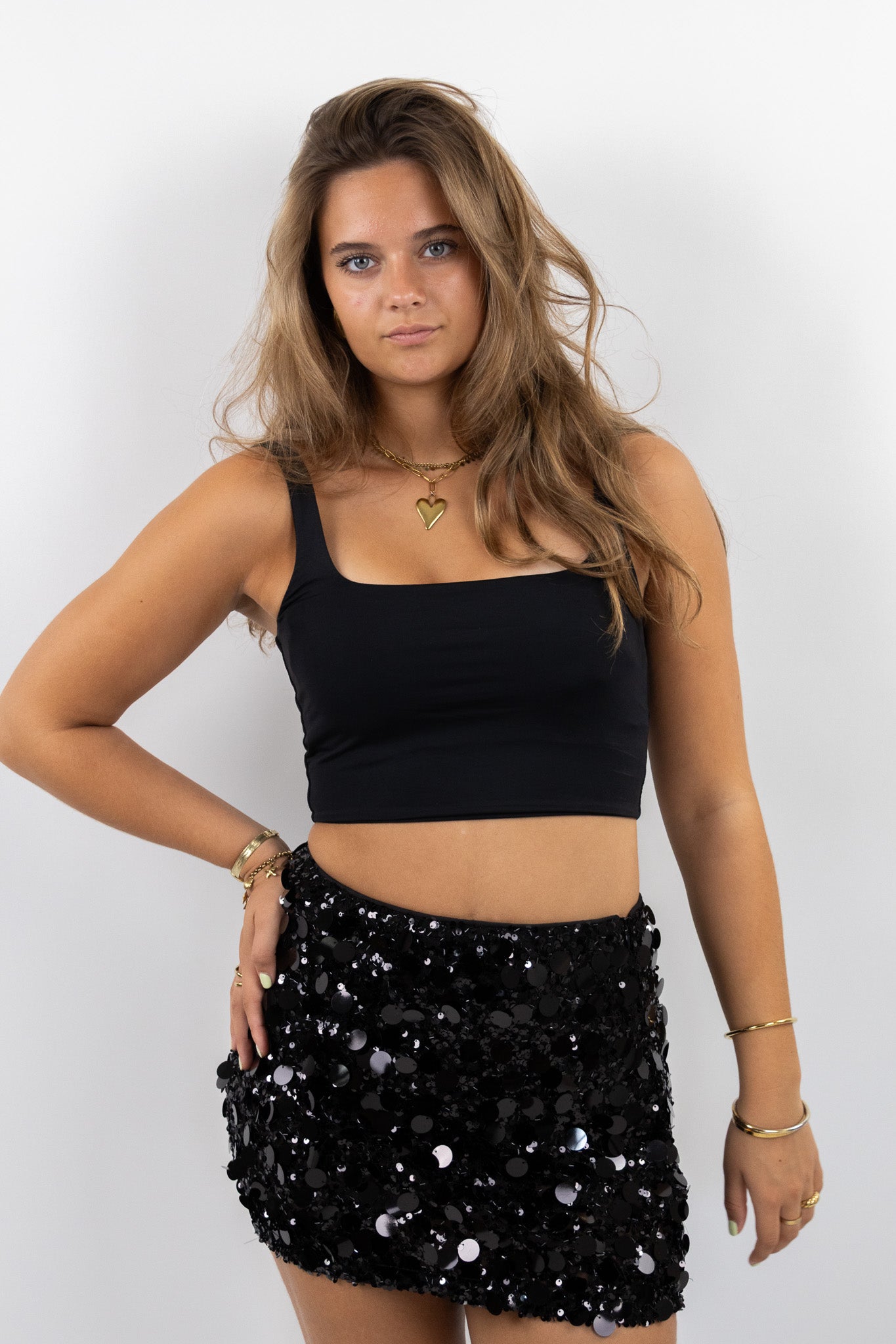 Disco Nights Sequin Mini Skirt